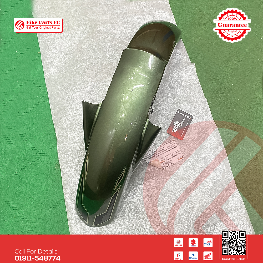 Mudguard (Army Color) for Yamaha Saluto 125 bike.