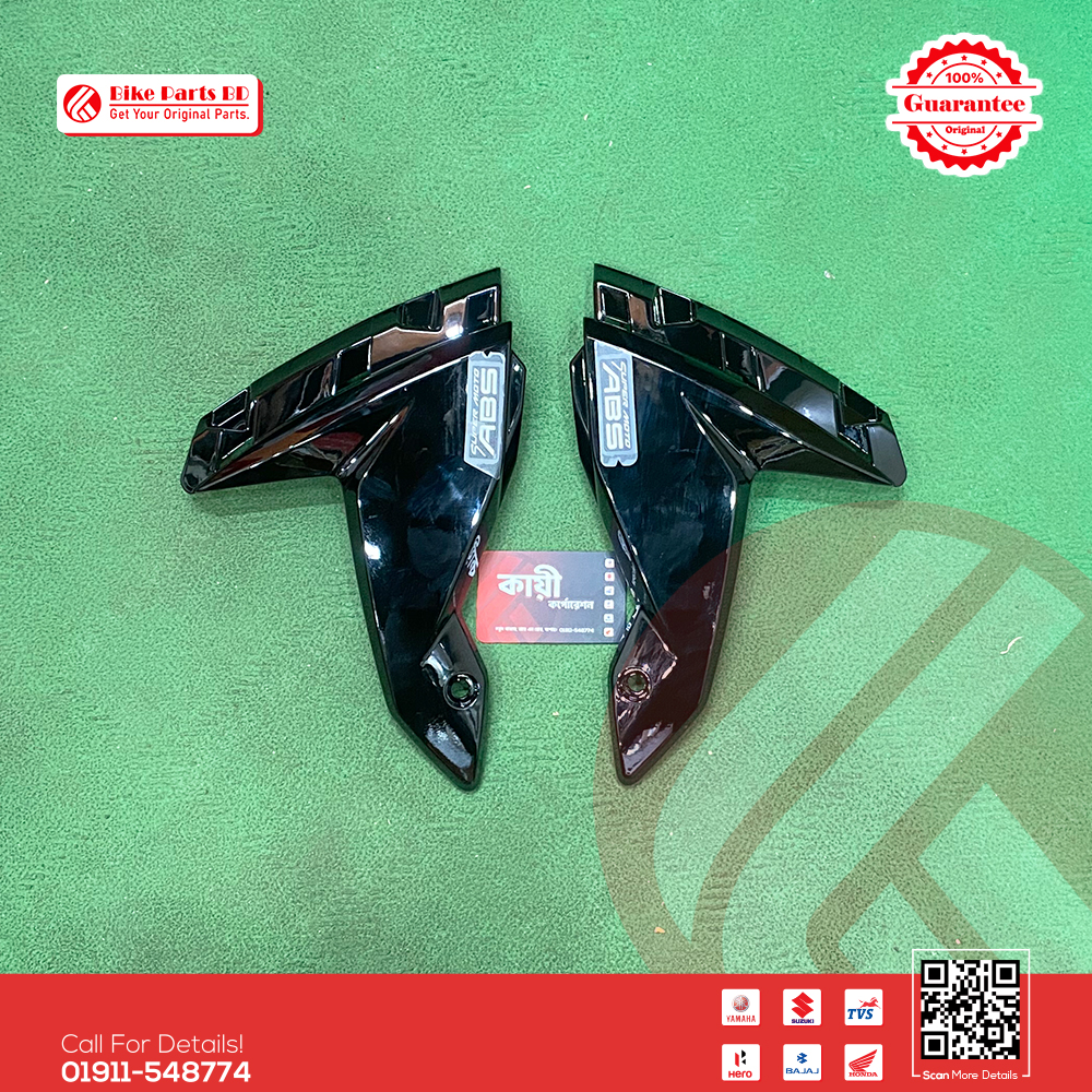 Mudguard Kan for TVS RTR 4V (Black Colour) bike.