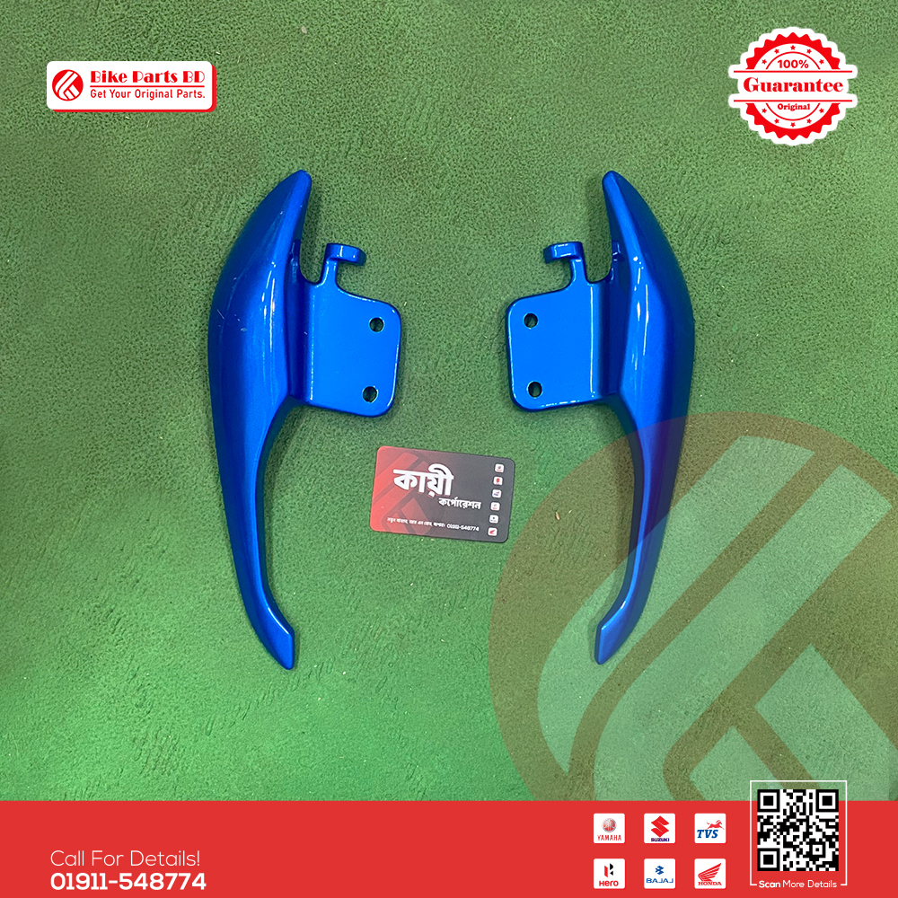 Pillion Handle (Seat Handle Blue) for Suzuki Gixxer & Gixxer SF (New Model-Glossy Blue Color) bike. thumbnail 2