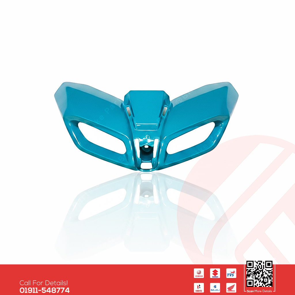 Pilot Light Mask or DRL Mask (Cyan Storm DLX) for Yamaha MT15 V2 bike.