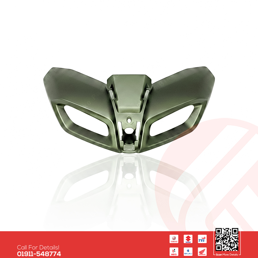 Pilot Light Mask or DRL Mask (Cyber Green DLX) for Yamaha MT15 V2 bike.