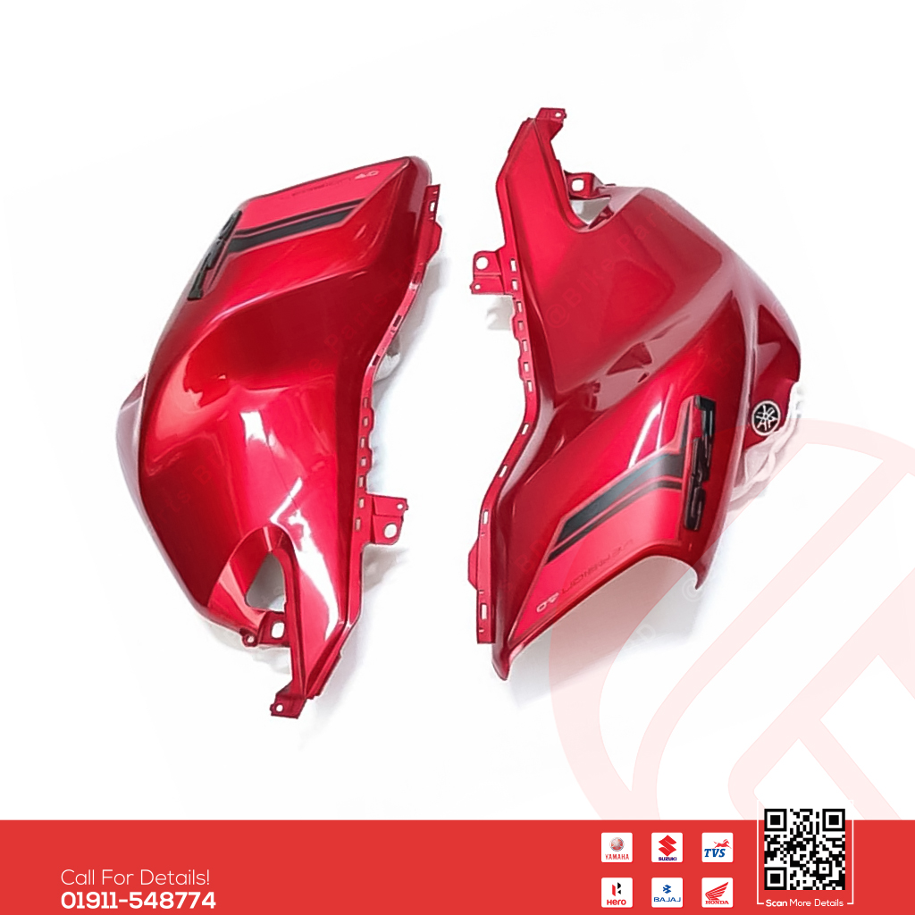Tanky Box for Yamaha FZS V4 (Majesty Red Colour) bike.