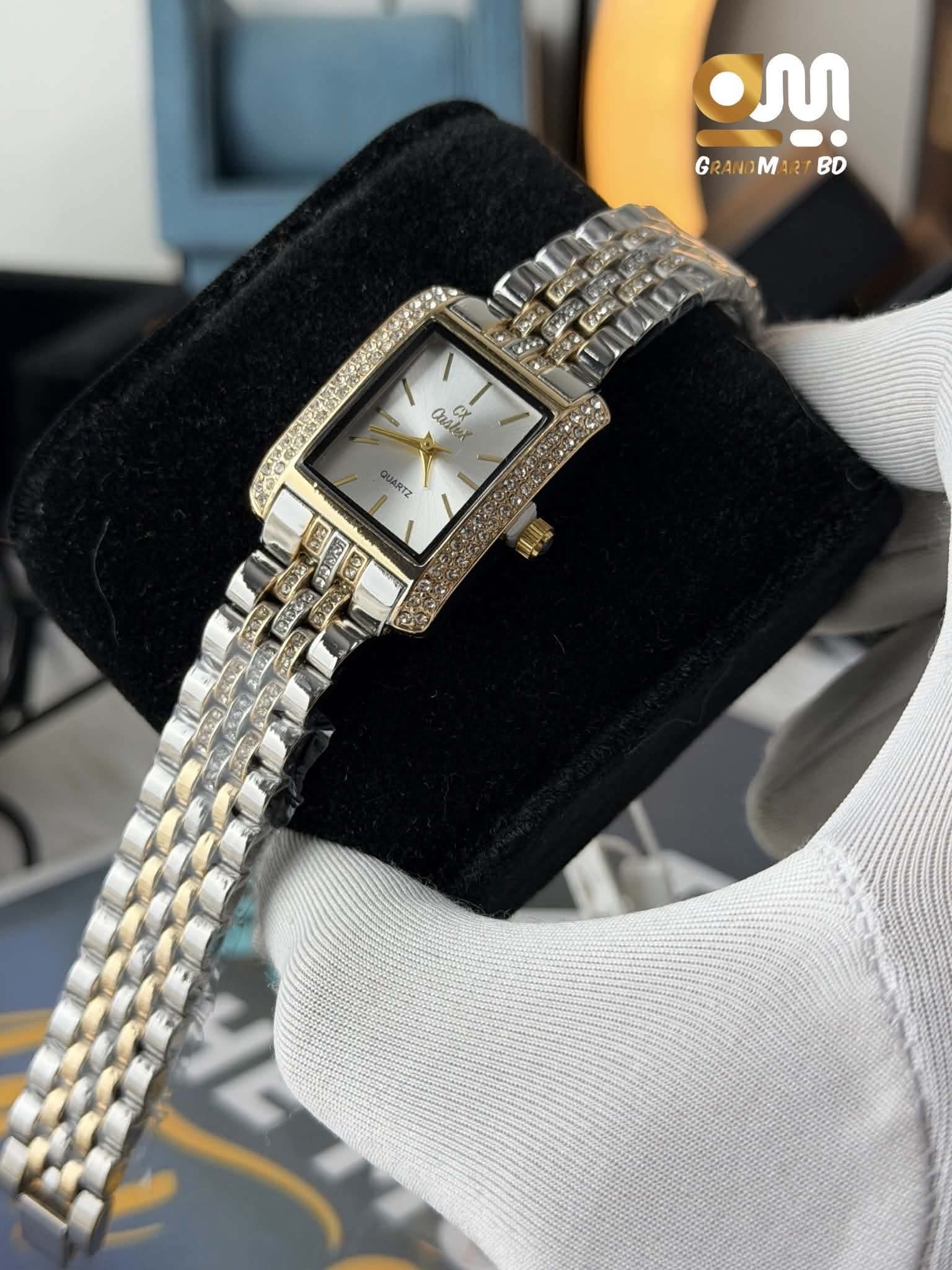 CASLEX GIRLS WATCH SQUARE WHITE DIAL