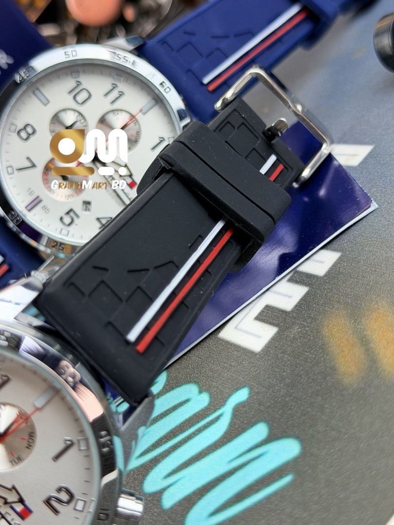 Tommy Hilfiger Bank Chronograph men's watch  || Black strap_img_2