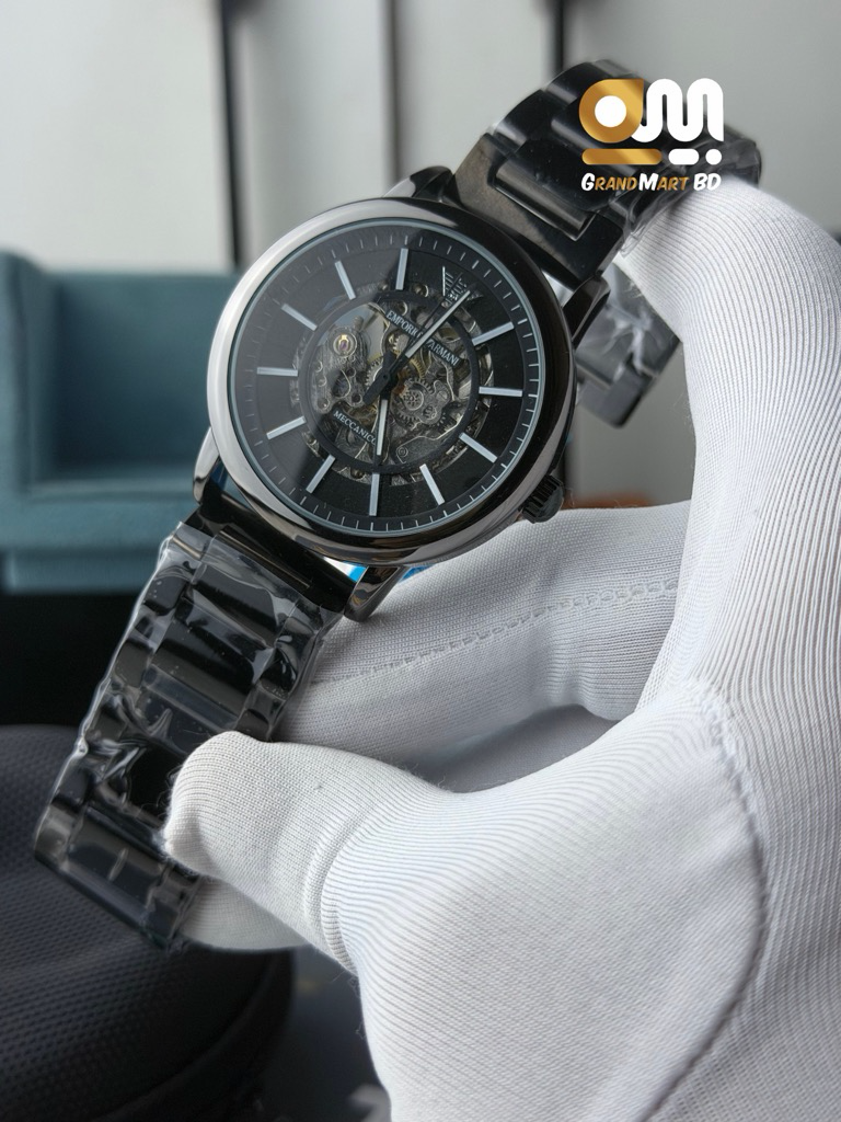 Emporio Armani Meccanico automatic mechanical || Full Black