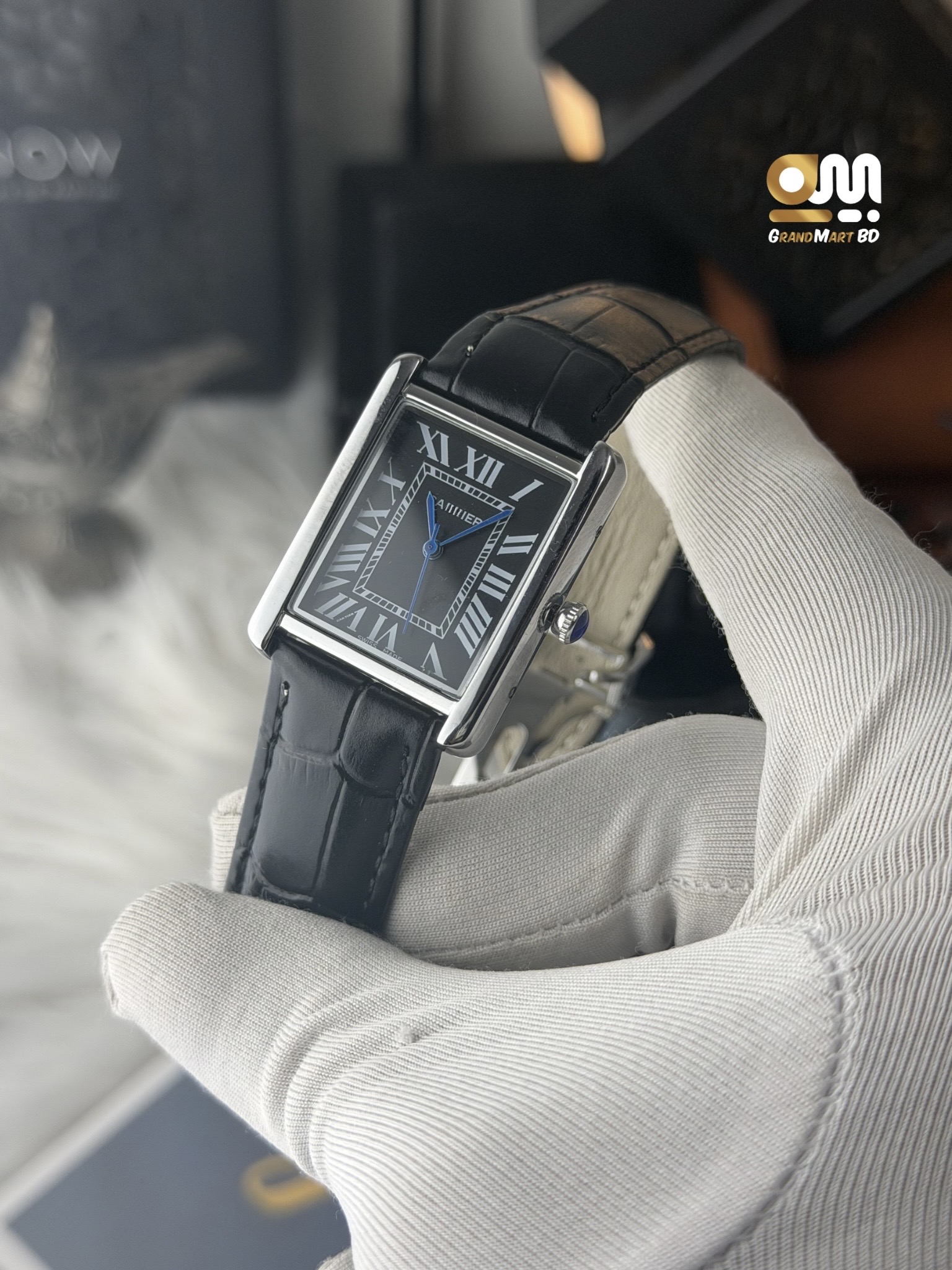 Cartier Tank watch || Black Dial