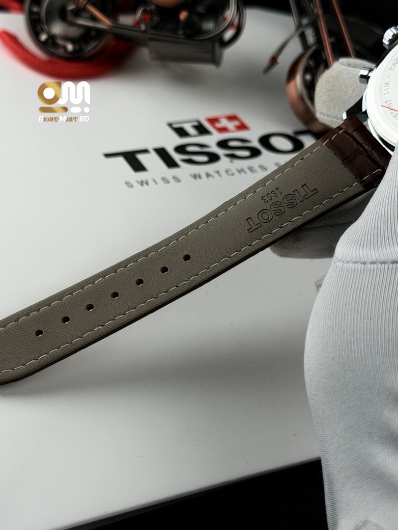 Tissot Tradition Chronograph Men's Watch || Black Dial Side Rose black strap_img_3
