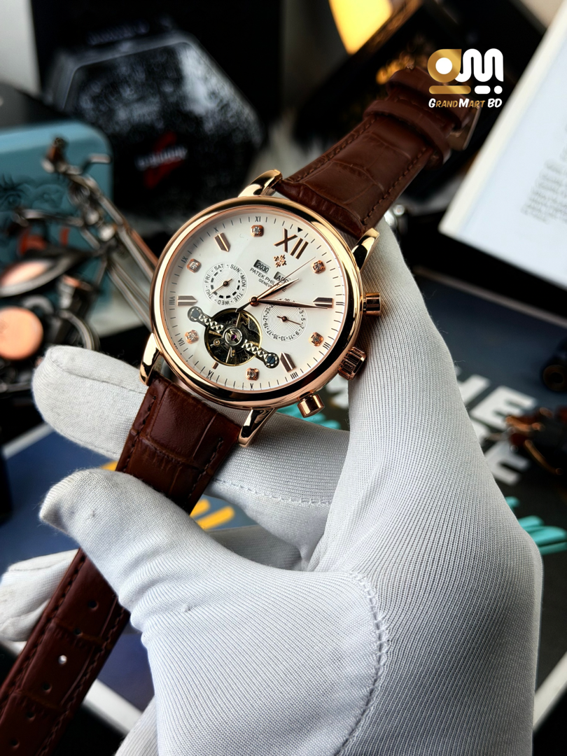Patek Philippe Grand Flywheel Complication Automatic watch || Side Rose