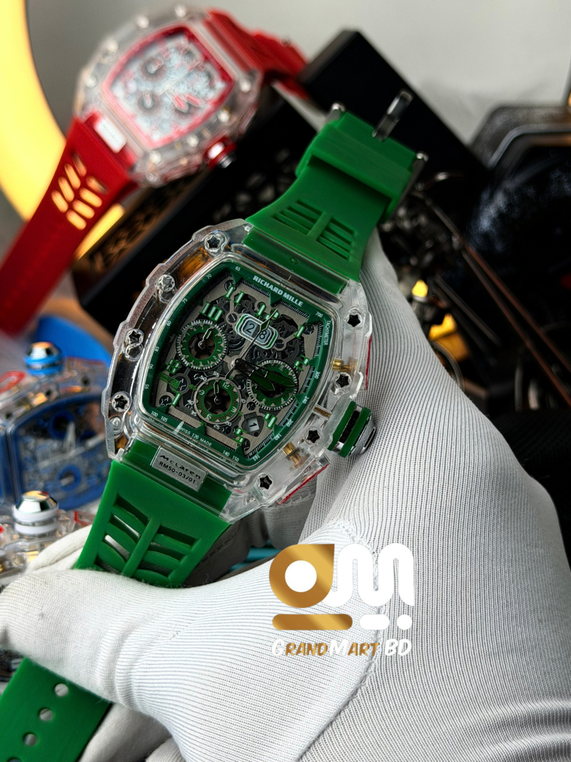 RM ACTIVE CHRONOGRAPH || GREEN DIAL GREEN STRAP