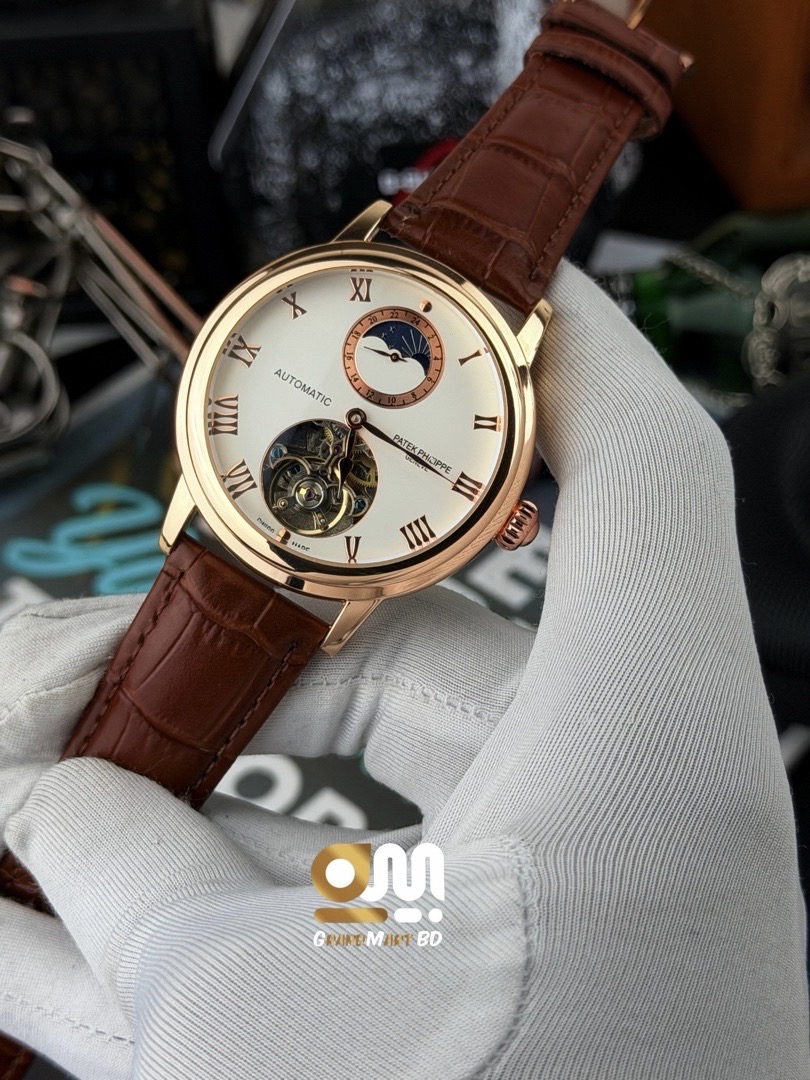 Patek Philippe "Alchemist Moonphase Open Heart" || White Dial || Dial Side Rose_img_2