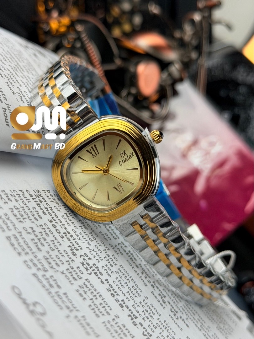 CASLEX GOLDEN DIAL || TWO TONE CHAIN