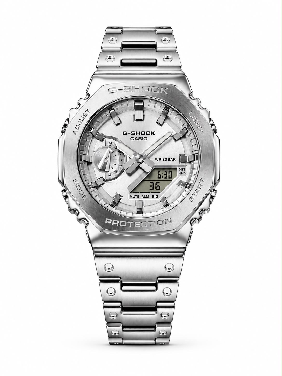 G-Shock GM-2110D-4A Watch || A A A || SILVER DIAL