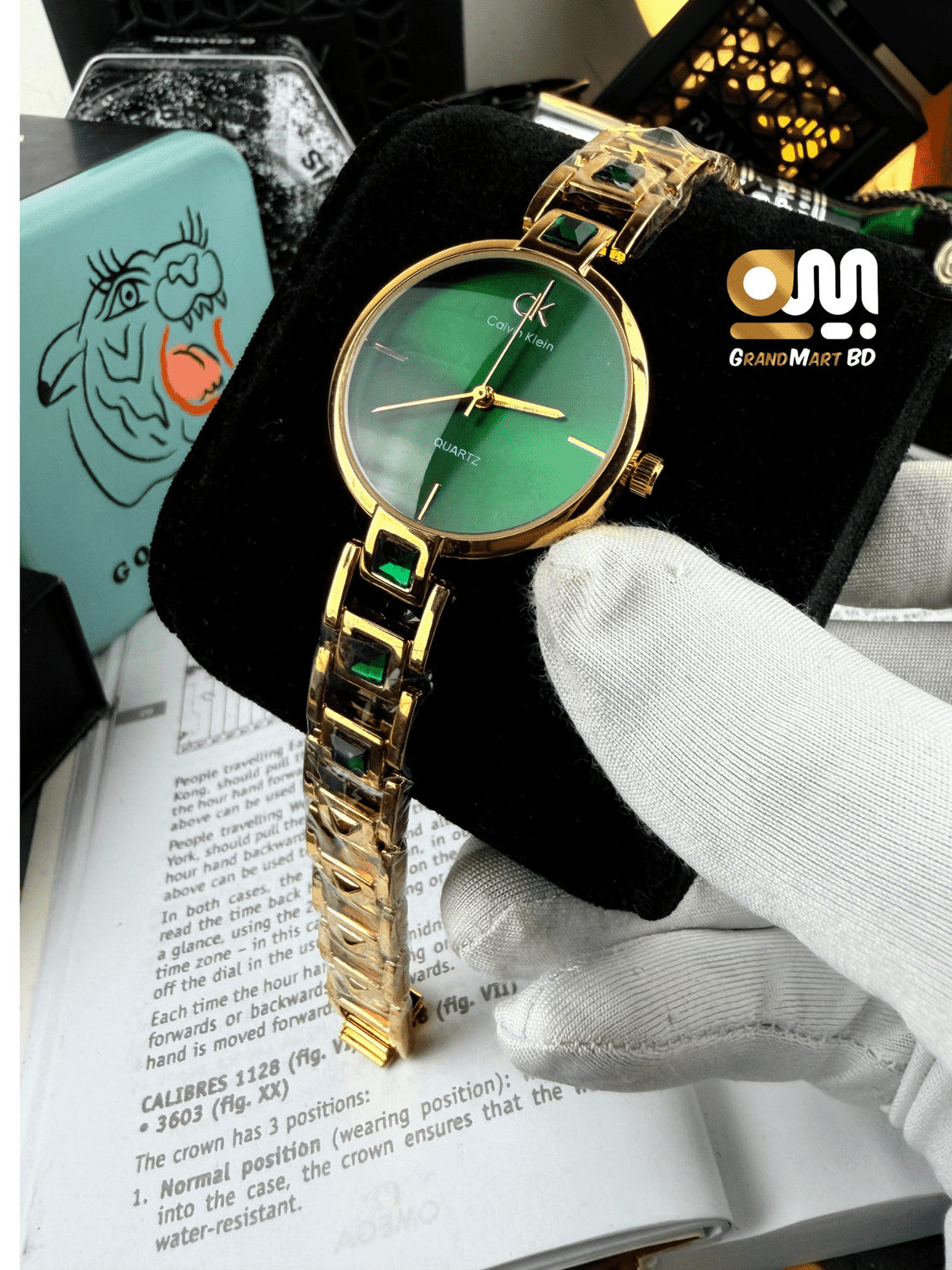 CK || GIRLS GREEN DIAL