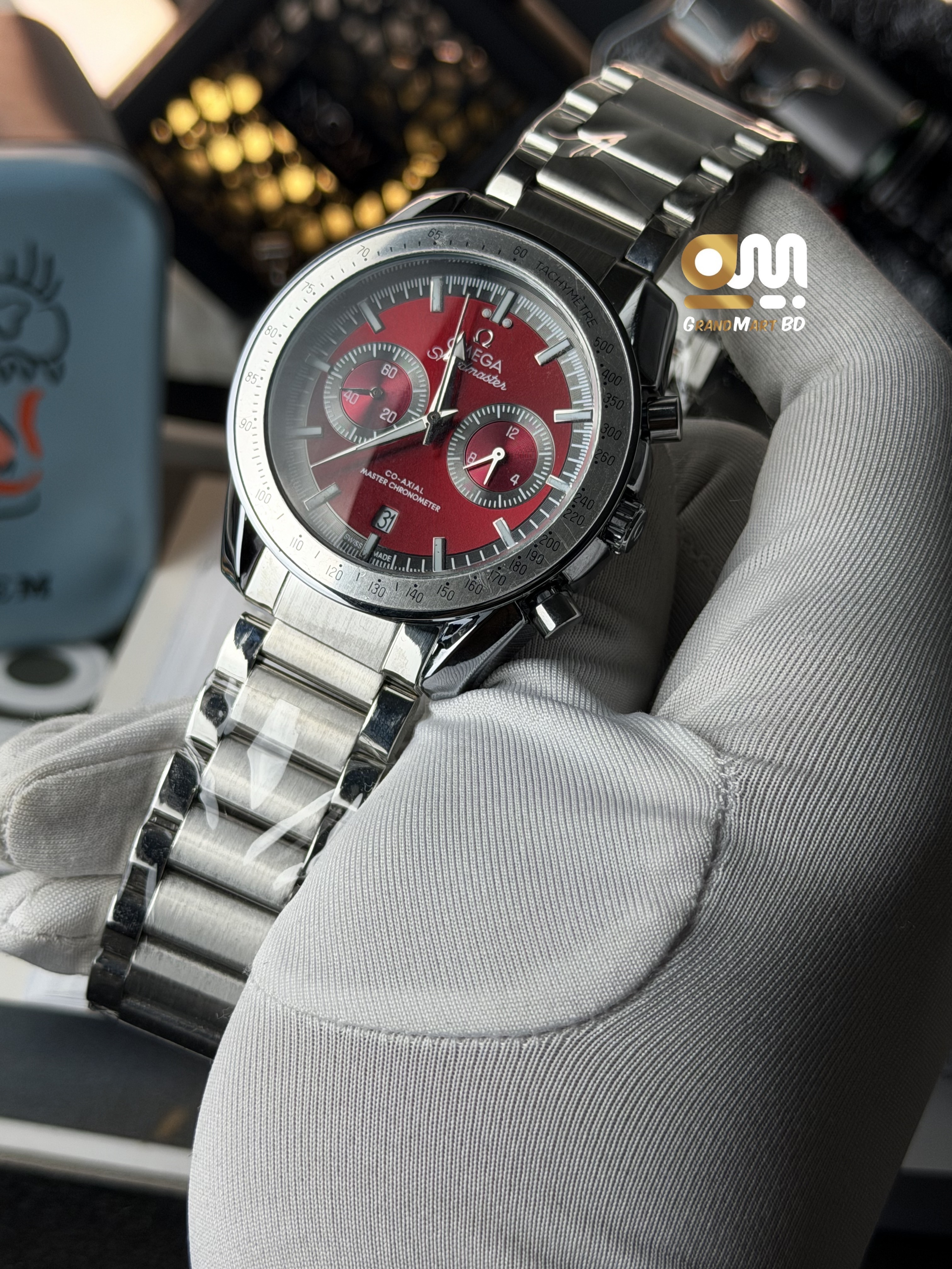 Omega Speed Master Wine Color || Active Chronograph