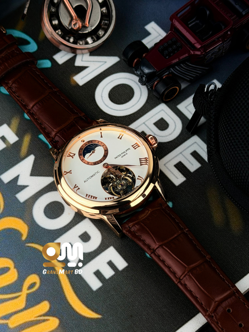 Patek Philippe "Alchemist Moonphase Open Heart" || White Dial || Dial Side Rose