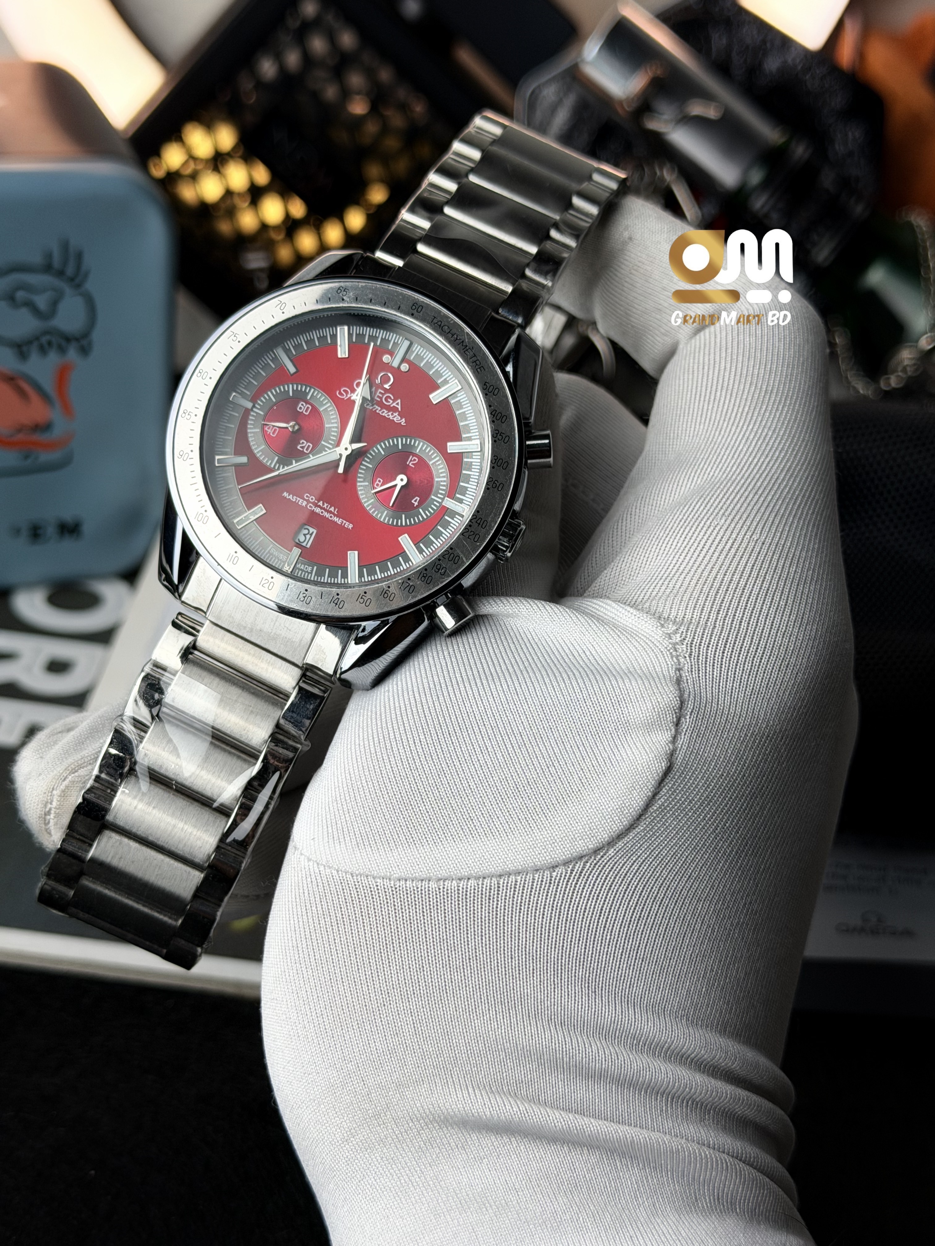 Omega Speed Master Wine Color || Active Chronograph_img_1