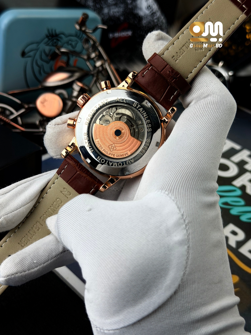 Patek Philippe Grand Flywheel Complication Automatic watch || Side Rose_img_2