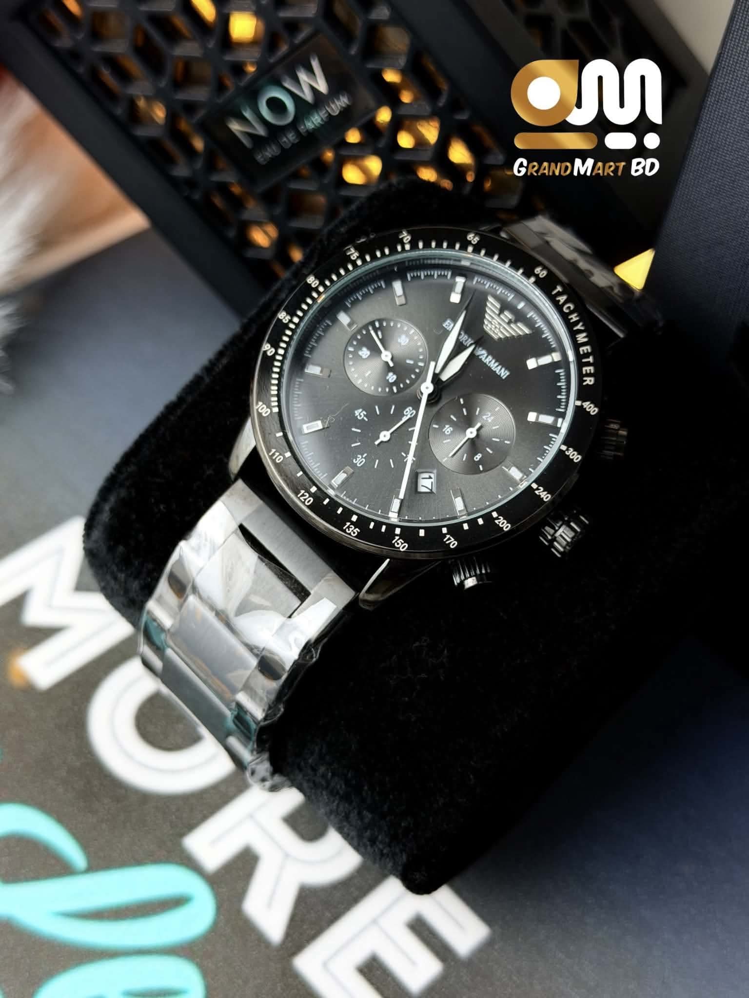 ARMANI MENS | ACTIVE CHRONOGRAPH | FULL BLACK