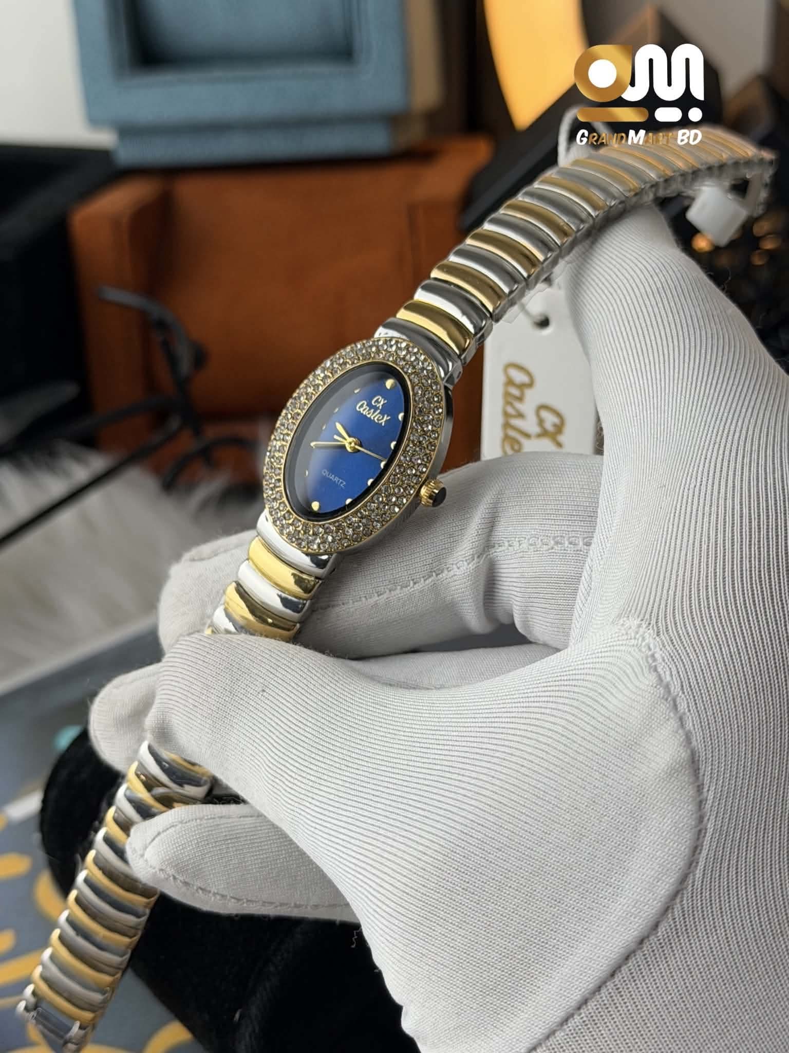 CASLEX GIRLS WATCH |  BLUE DIAL WITH STONE
