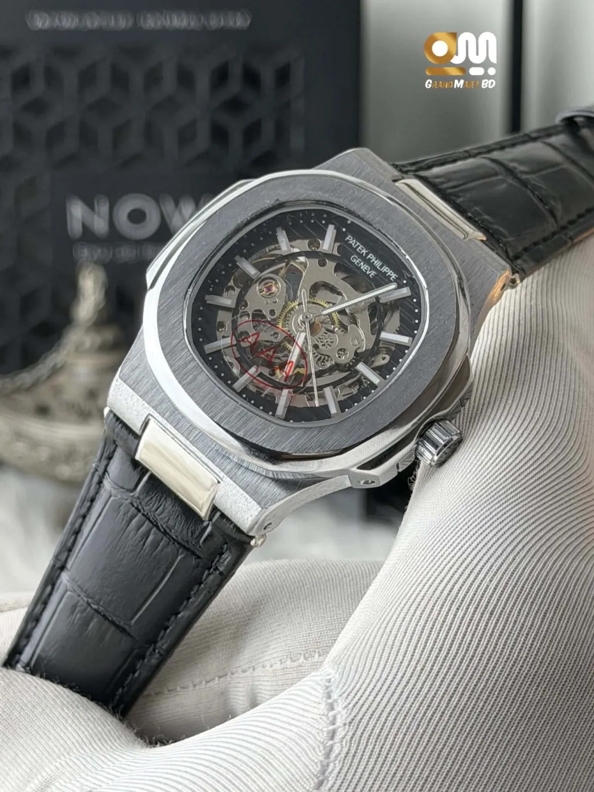 PATEK PHILIPE SKELETON | SILVER BLACK