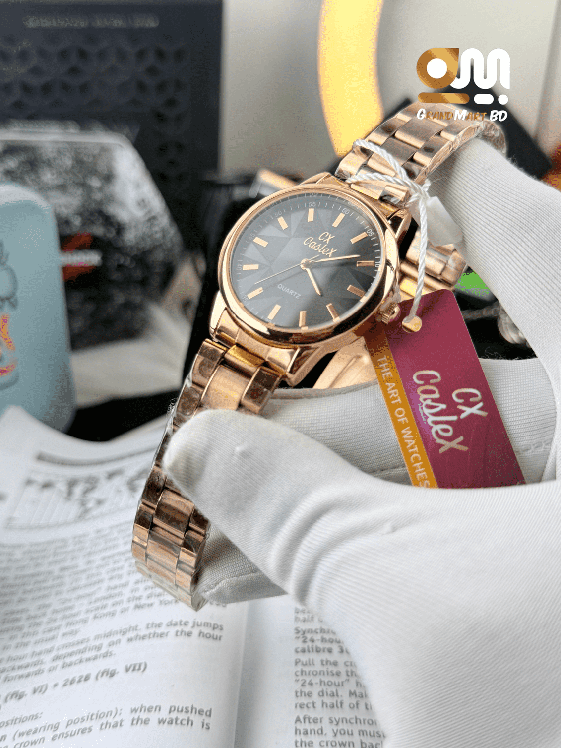 CASLEX || ROSE ||BLACK DIAL