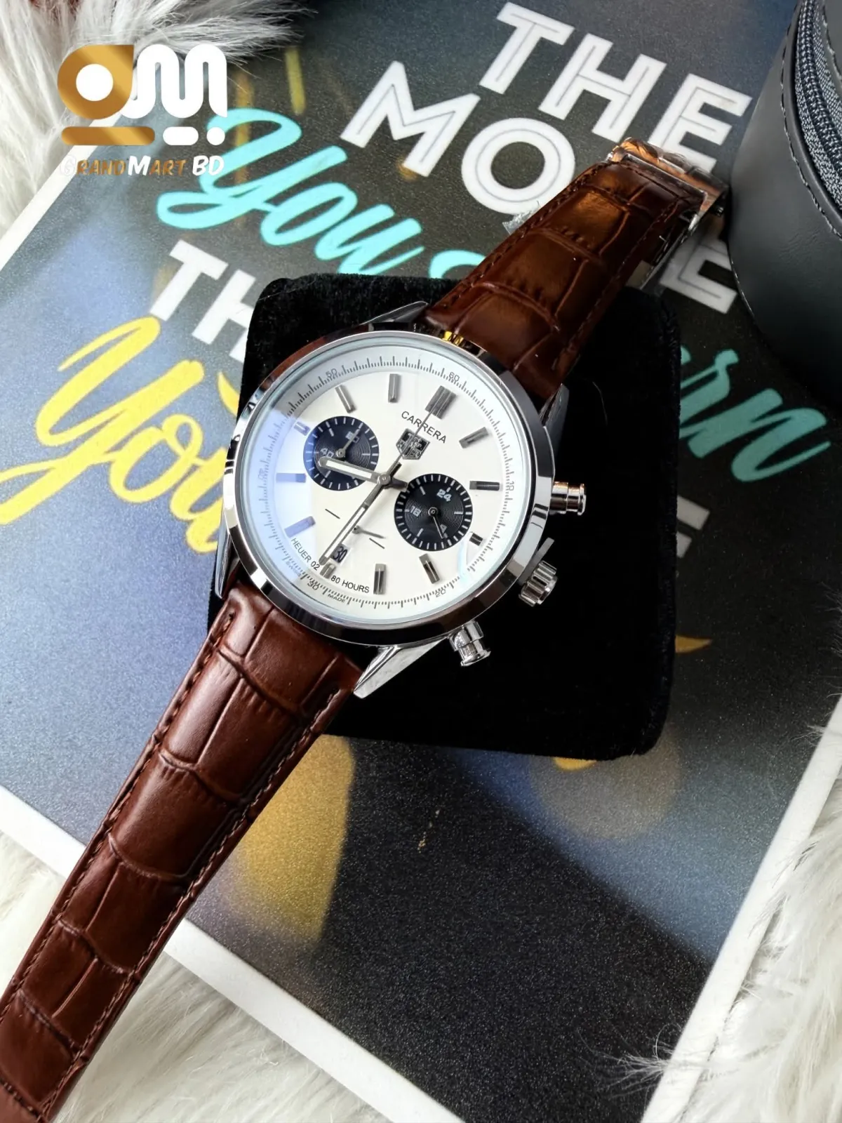 TAG CARRERA | WHITE BLACK DIAL |ACTIVE CHORNOGRAPH
