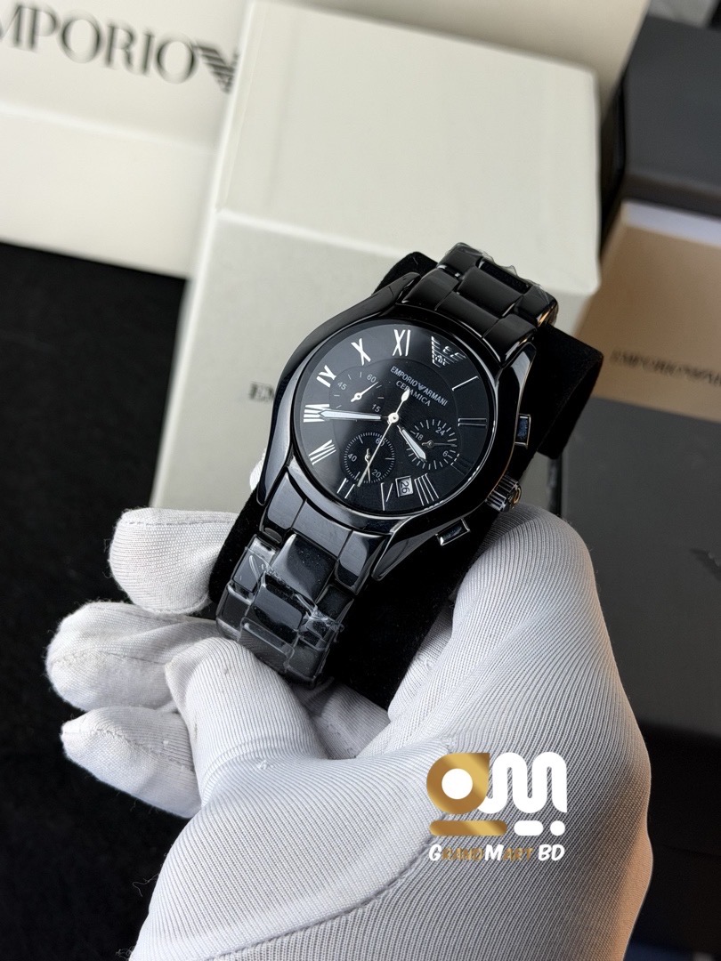 Emporio Armani Ceramica Chronograph || Black_img_3
