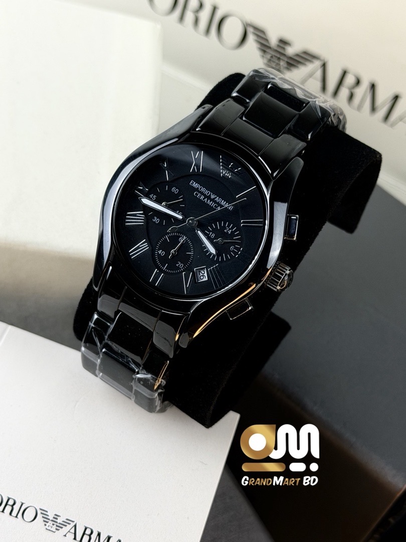 Emporio Armani Ceramica Chronograph || Black_img_1