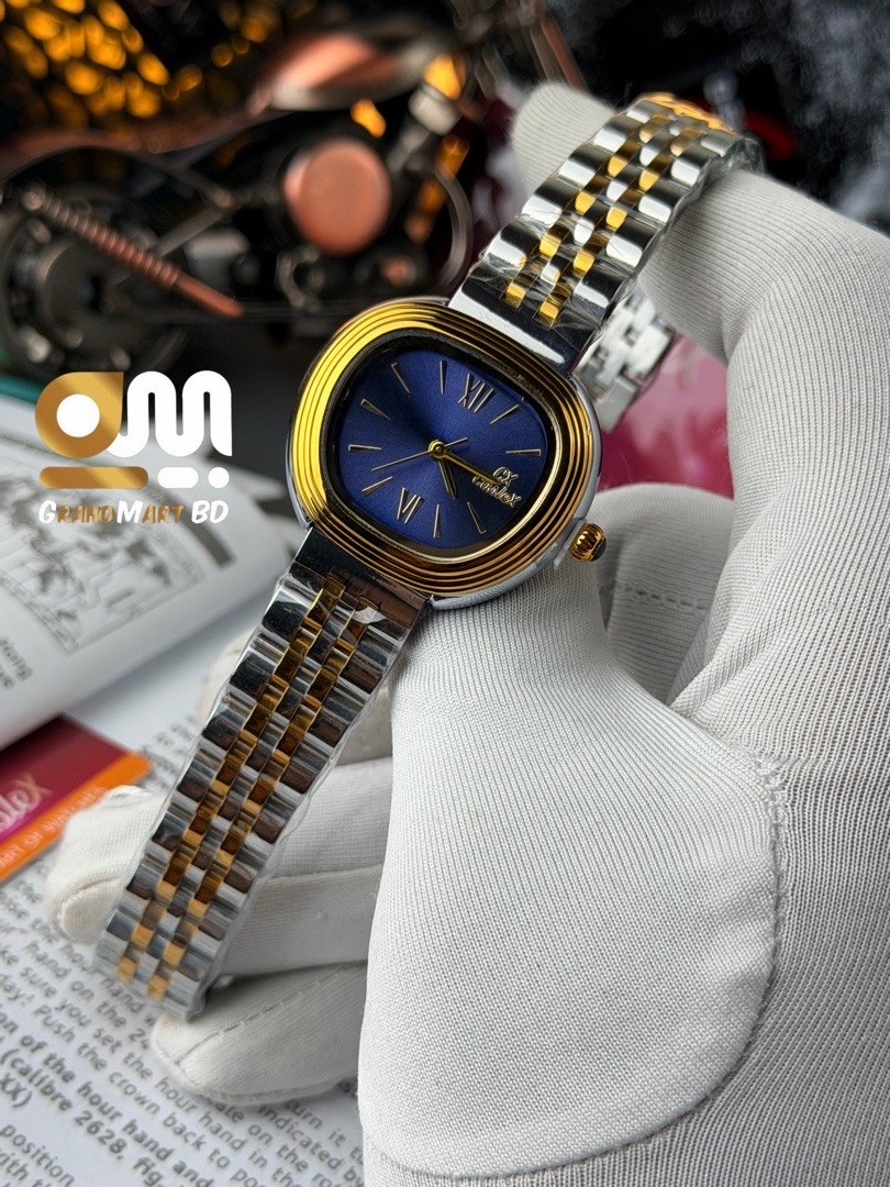 ORIGINAL CASLEX BLUE DIAL TWO TONE CHAIN