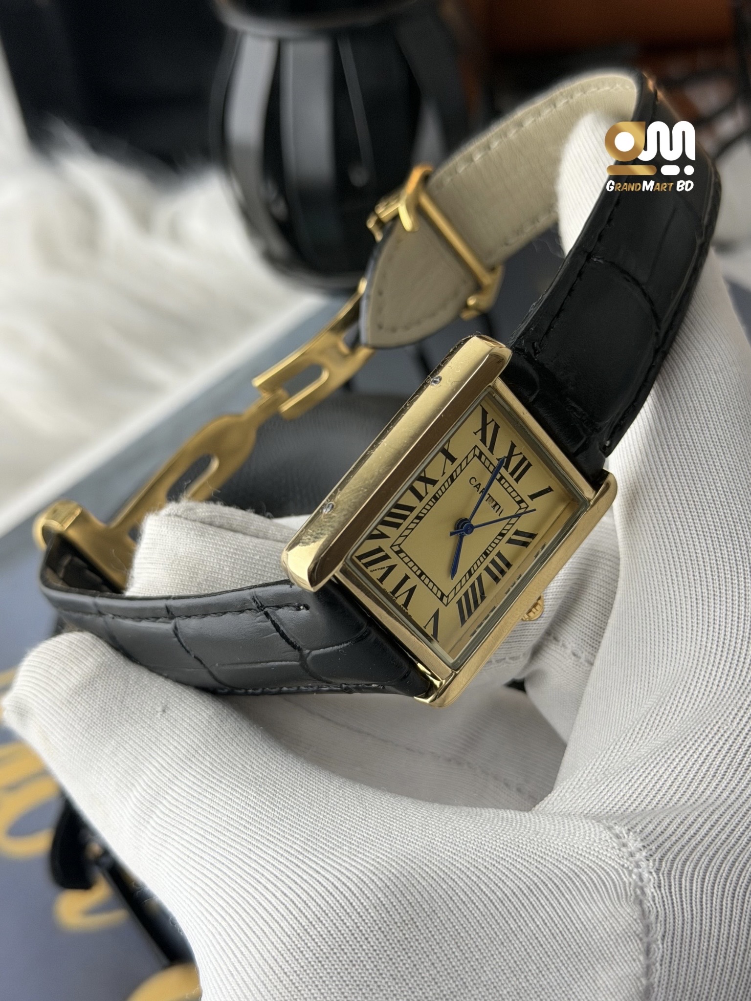 Cartier Tank watch || Golden Dial