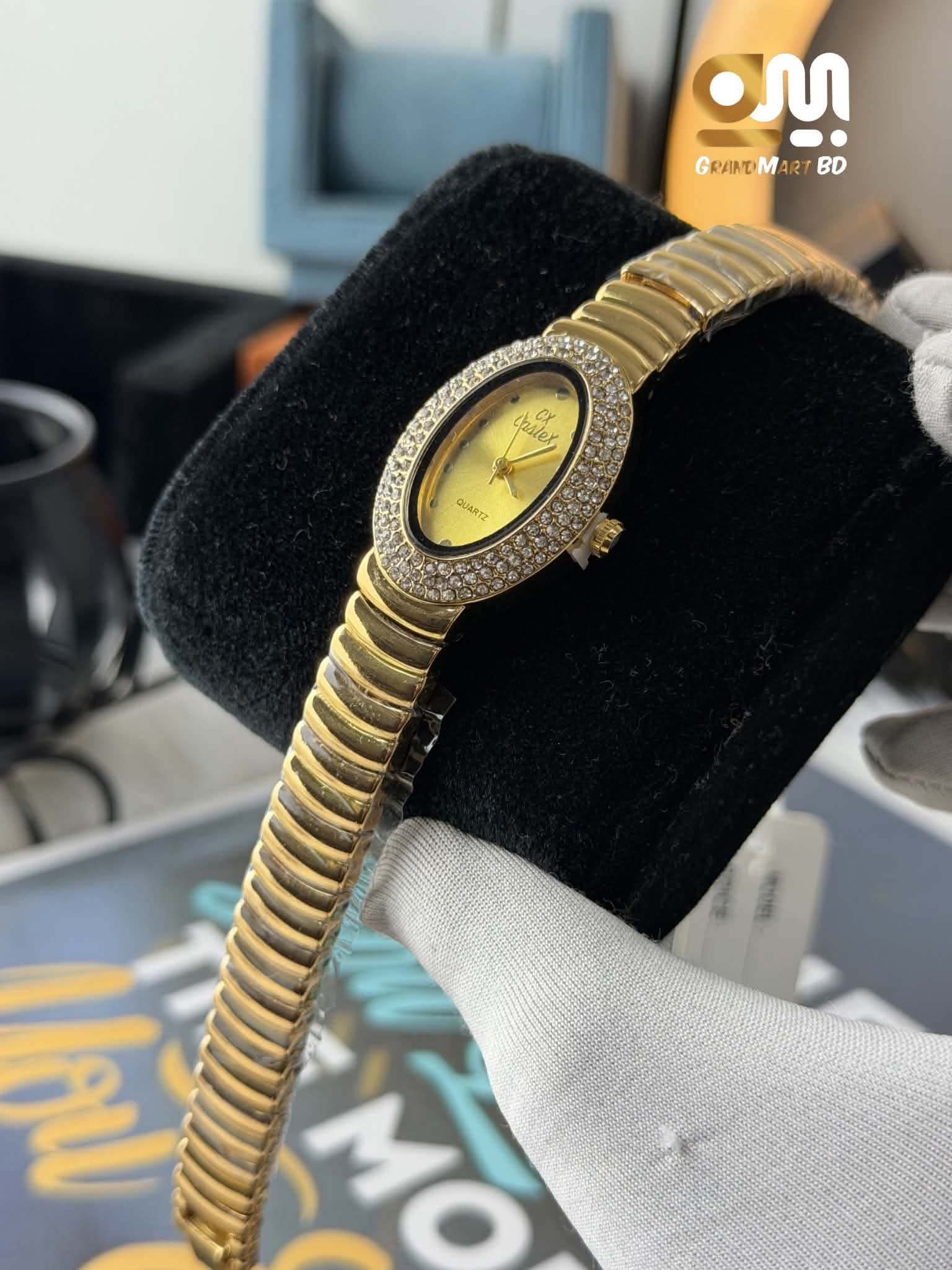 CASLEX GIRLS WATCH | FULL GOLDEN WITH STONE