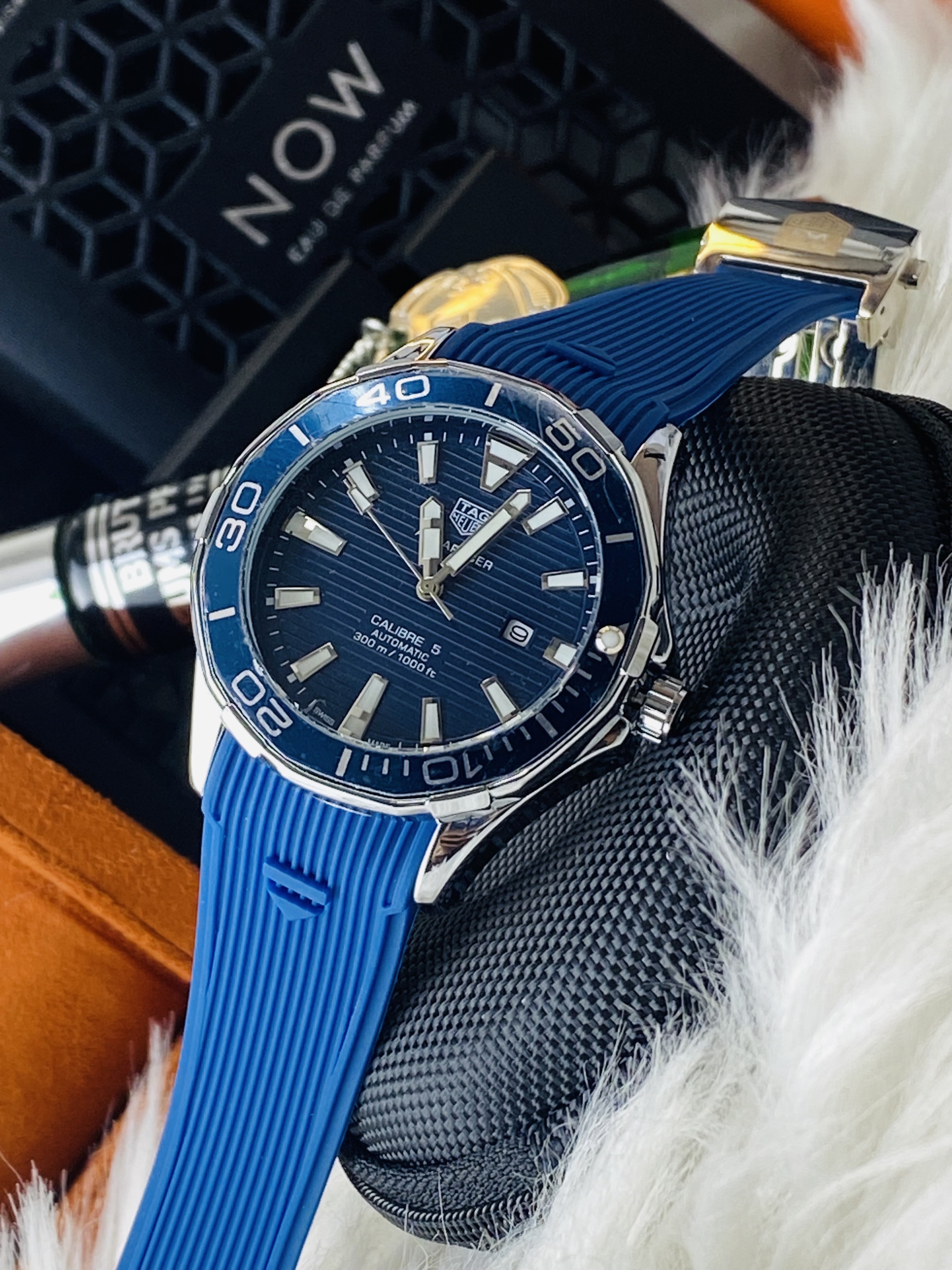 TAG Heuer Aquaracer Calibre 5 diving watch|| Blue dial