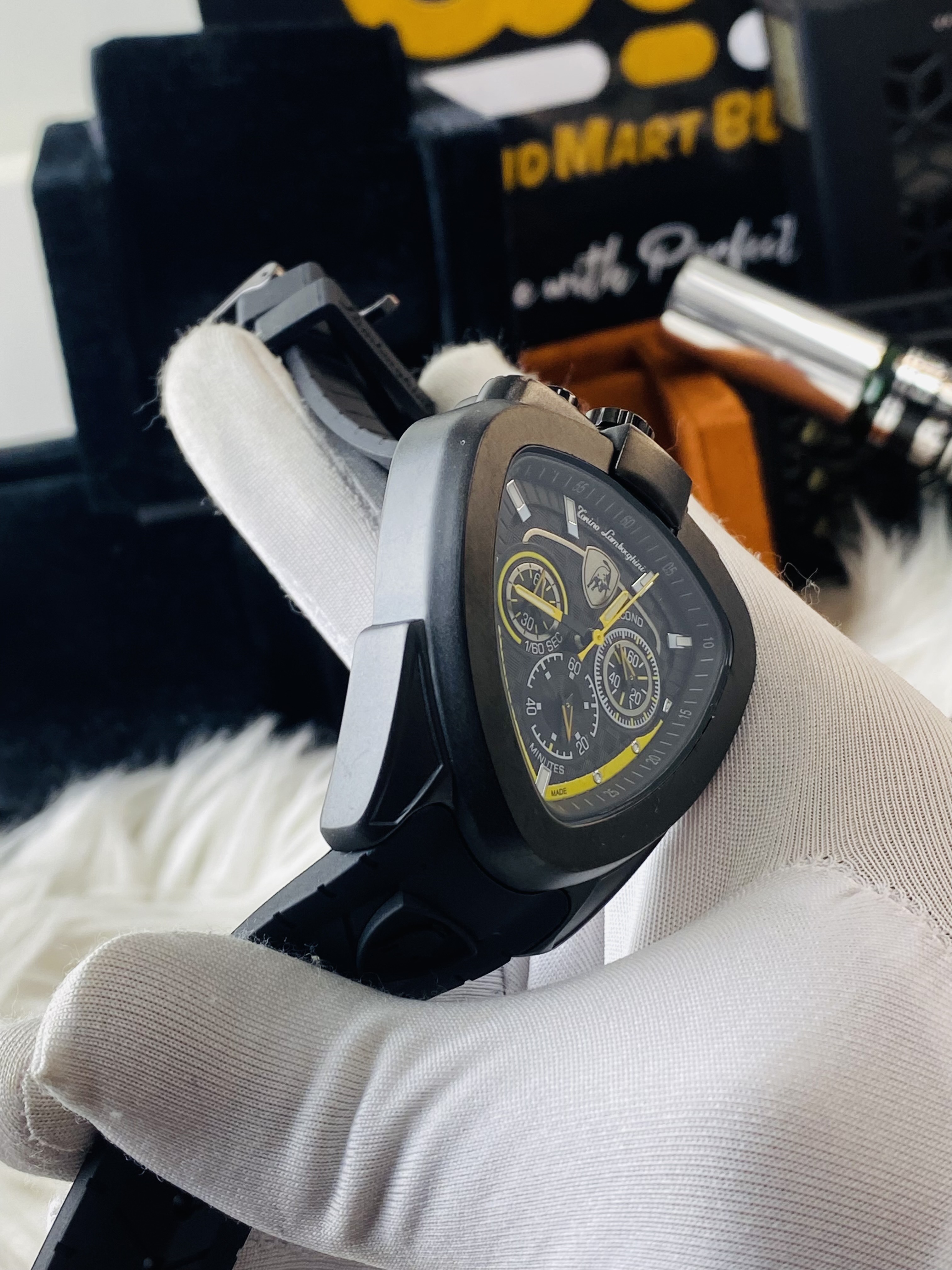 Lamborghini Active Chronograp || Full black_img_1