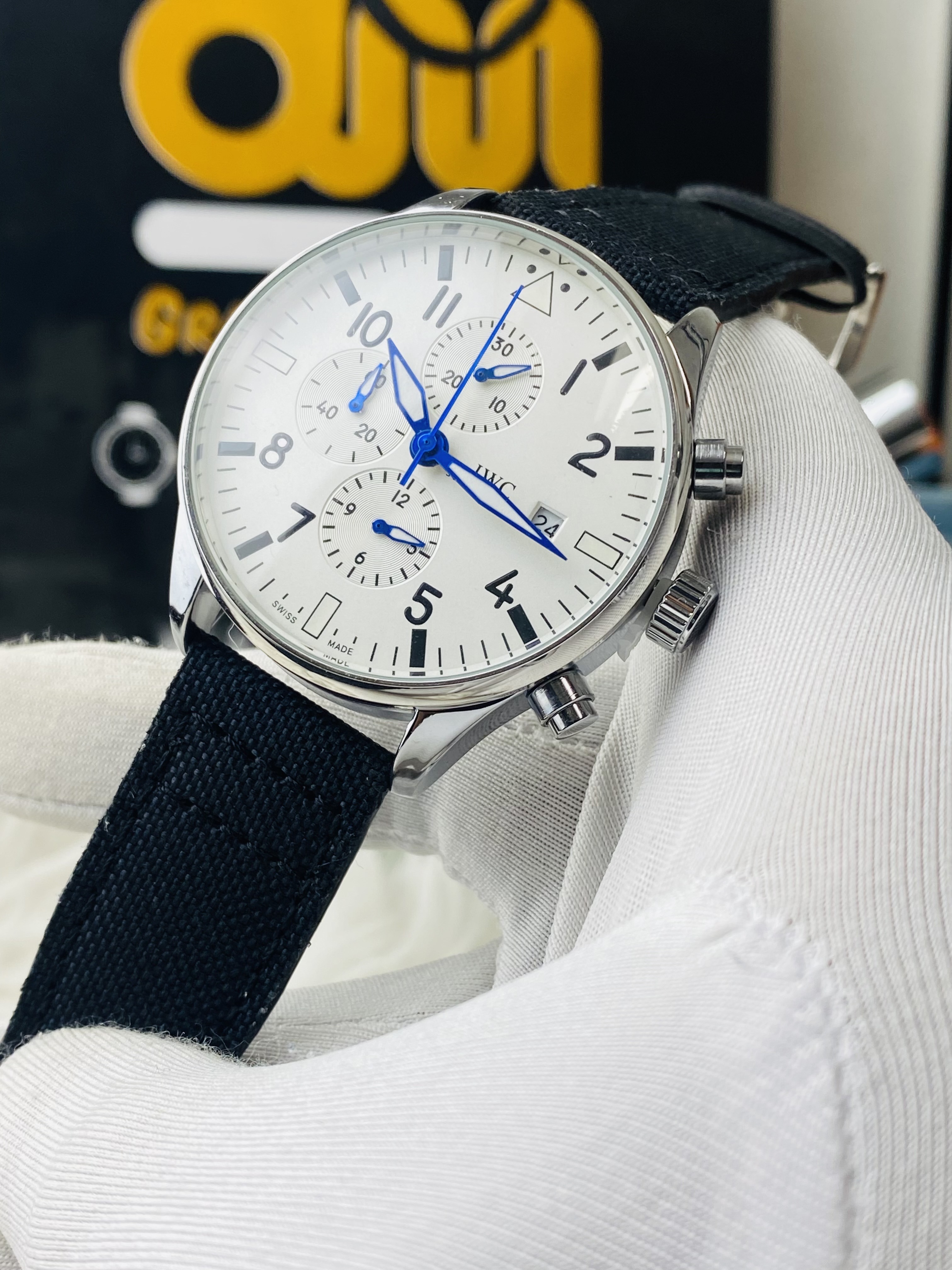IWC || Active Chronograph White Dial