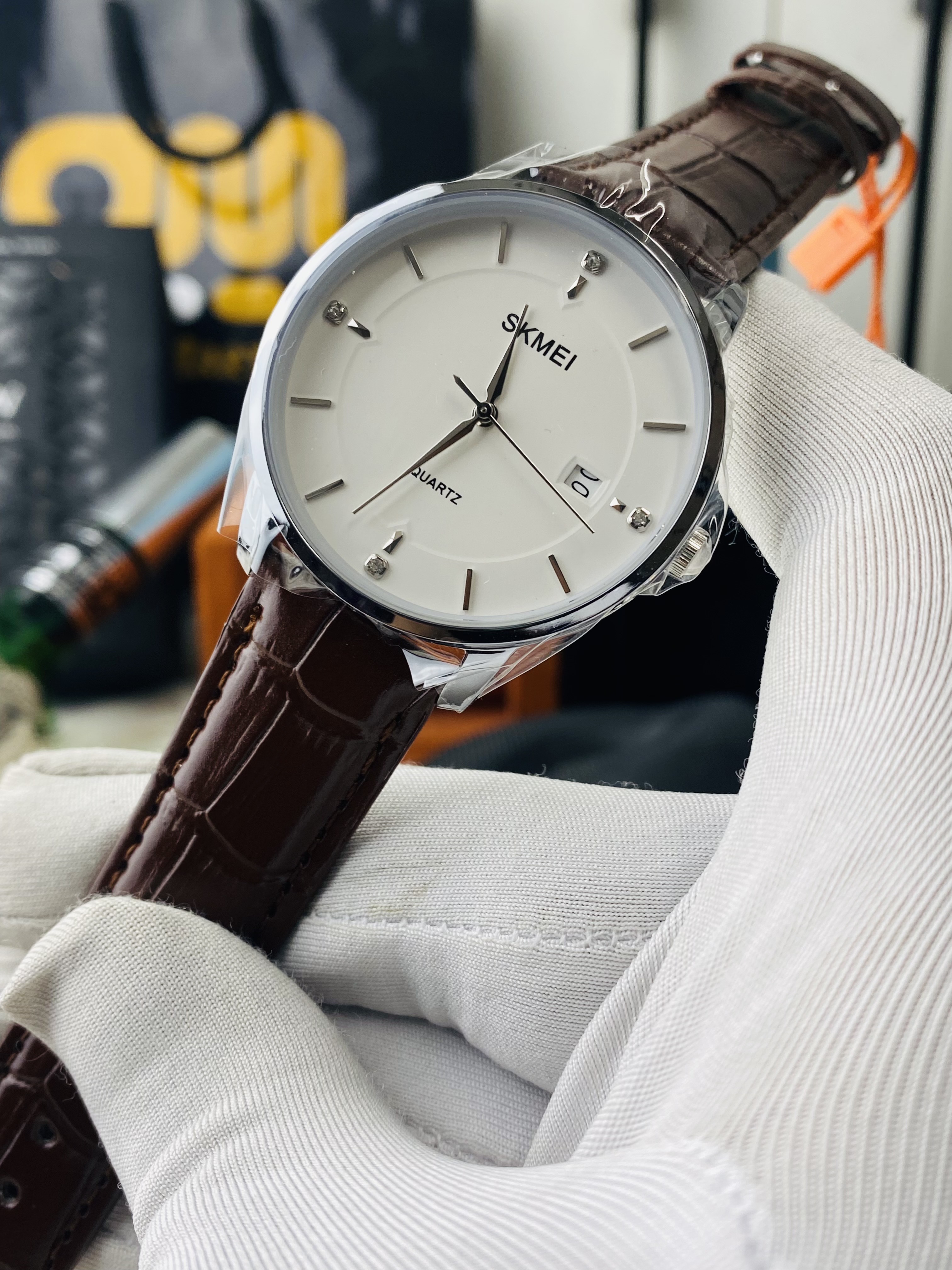 Skmei 1801 || Brown Strap