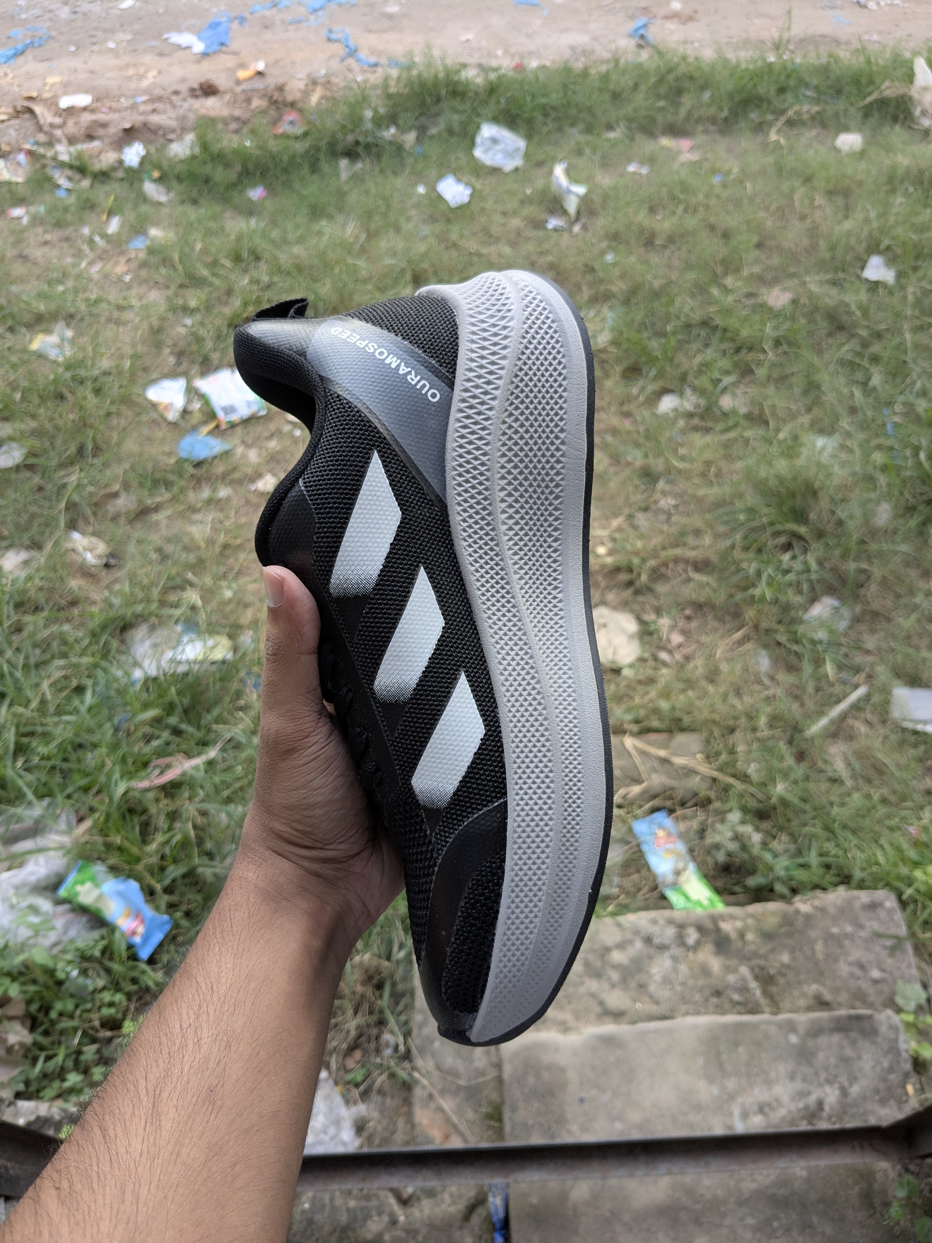 Adidas Running Sneakers (Black)_img_3