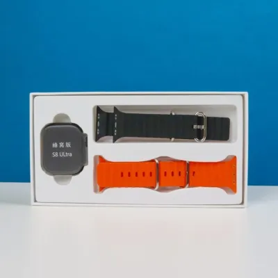S8 Ultra SIM Supported Android Smart Watch 4GB/64GB – (Body Color-Black with double Straps)_img_1
