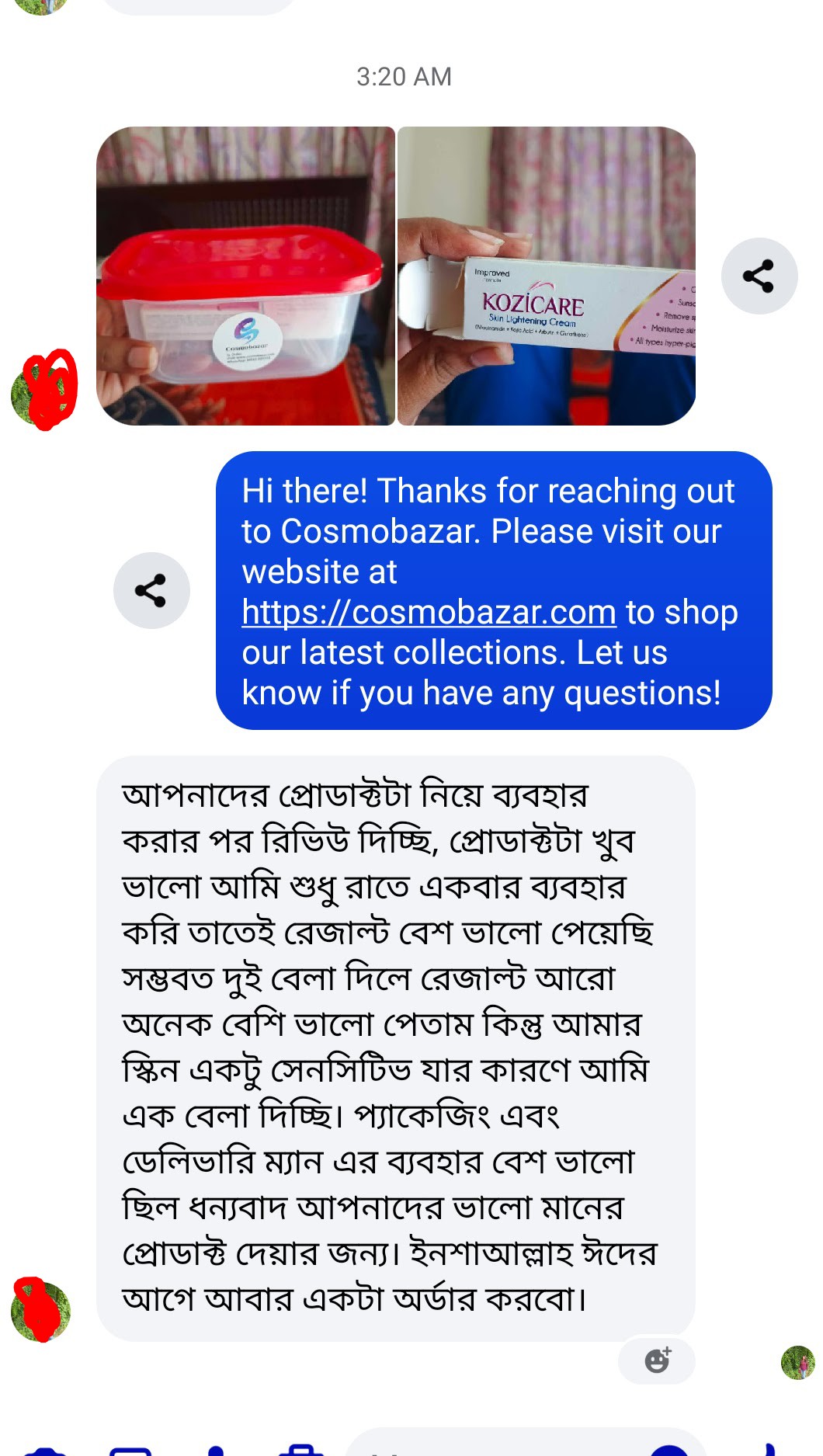 Customer review
