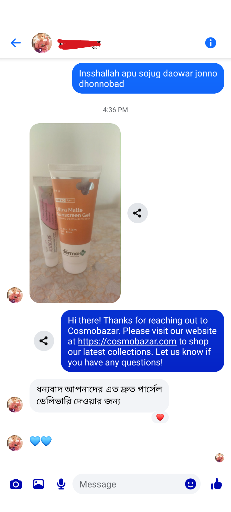 Customer review
