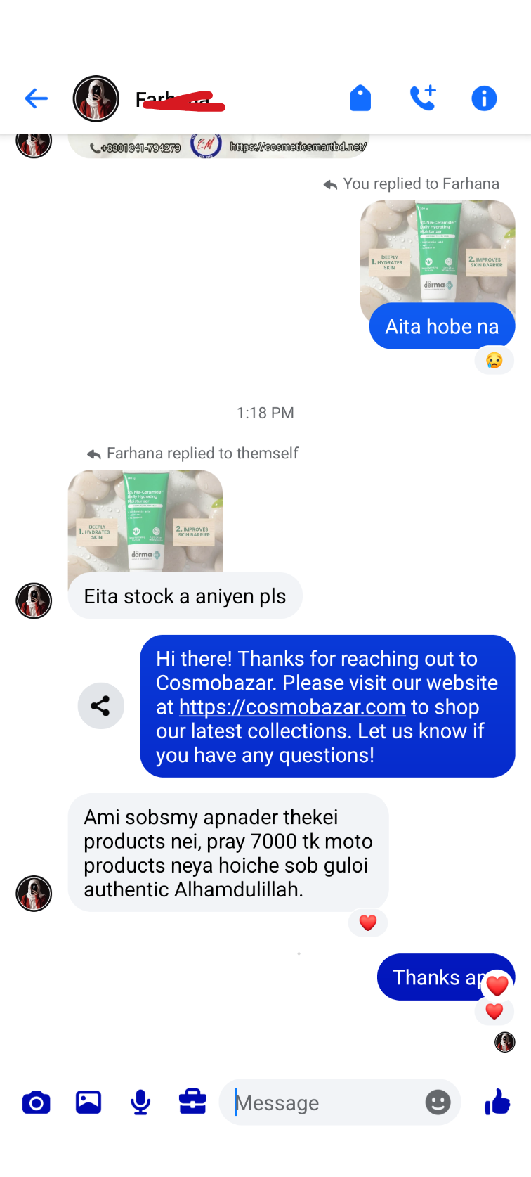 Customer review