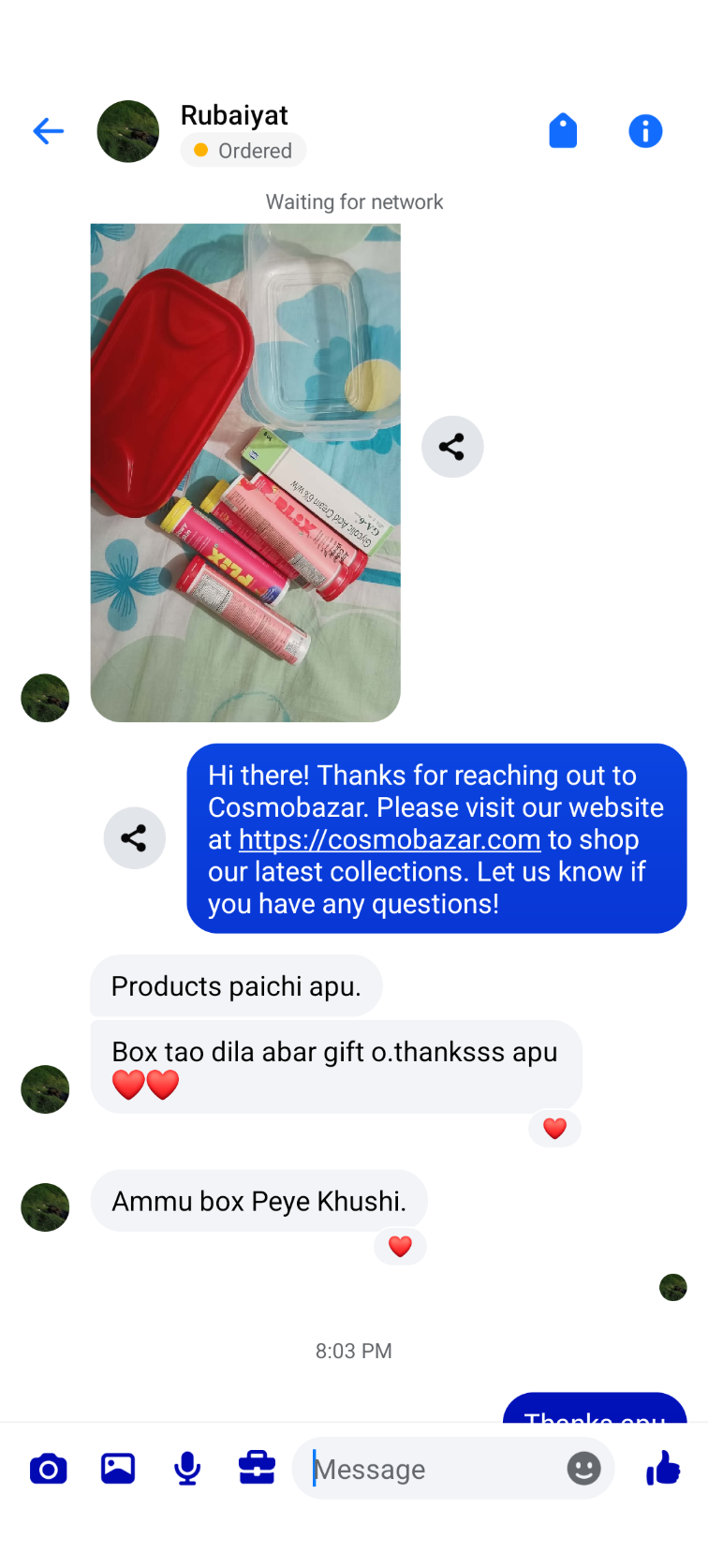 Customer review