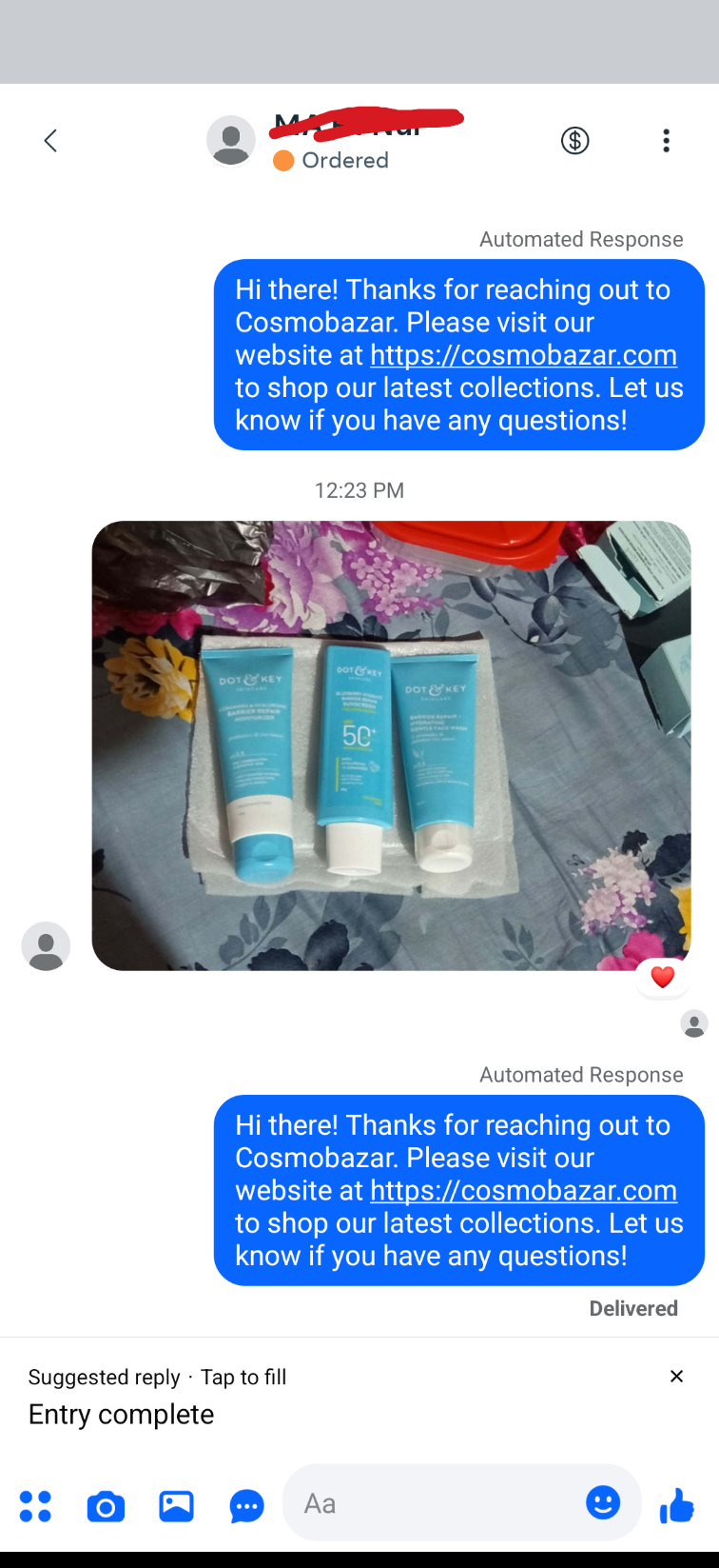Customer review