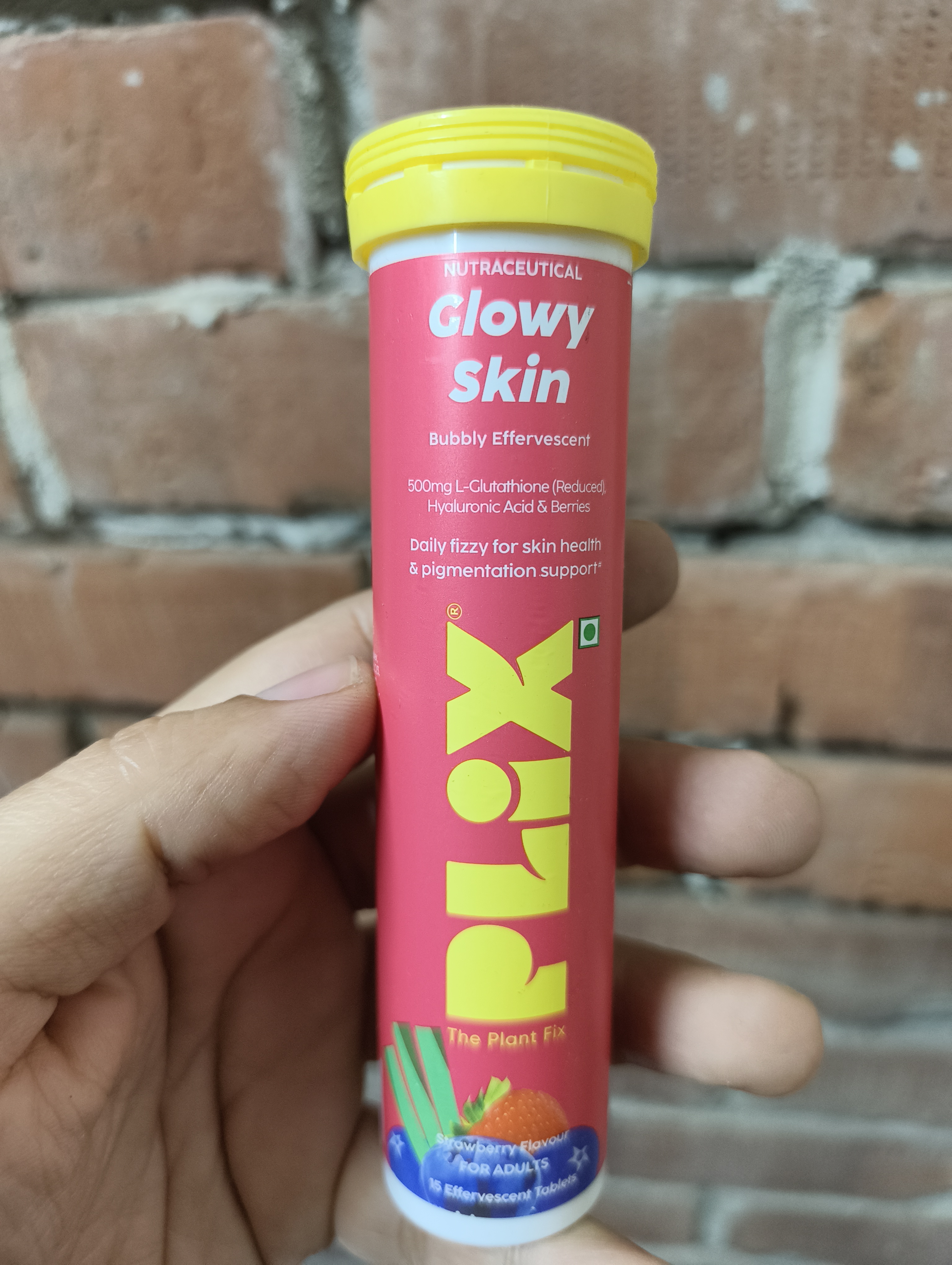 Plix-Glowy Skin Effervescent Tablet With 500mg Glutathione For Pigmentation_img_1