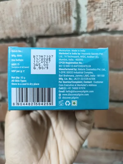Pilgrim Australian Kakadu Plum Vitamin C Brightening Moisturizer with 3% Niacinamide & Glutathione -50g_img_2