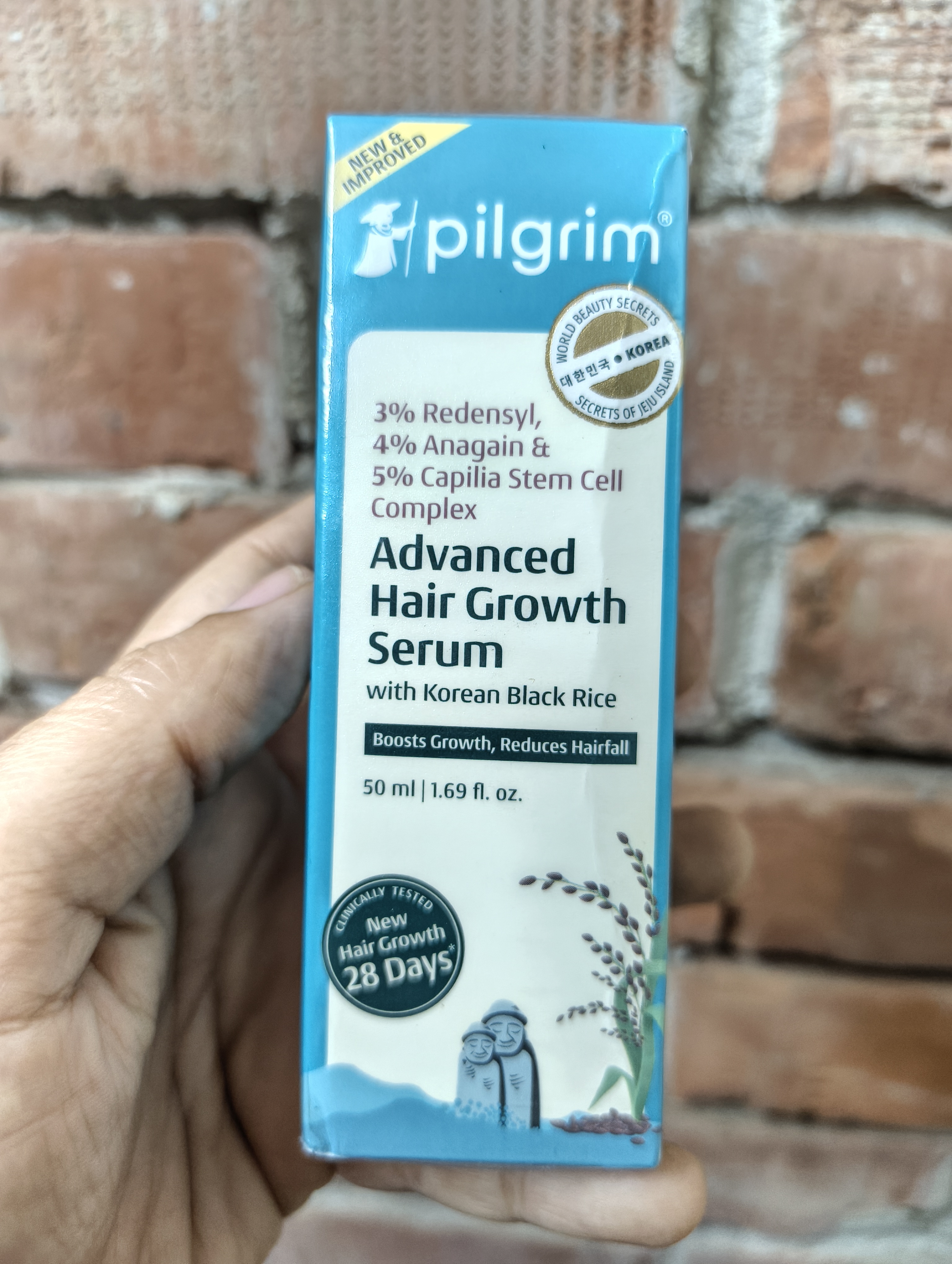 Pilgrim Advanced Hair Growth Serum With Korean Black Rice - 50ml_img_1
