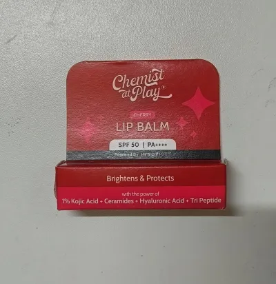 Chemist At Play Ceramides + 2% Kojic Acid Tinted Lip Balm (Cherry) | SPF 50, PA++++ 4.5g_img_0