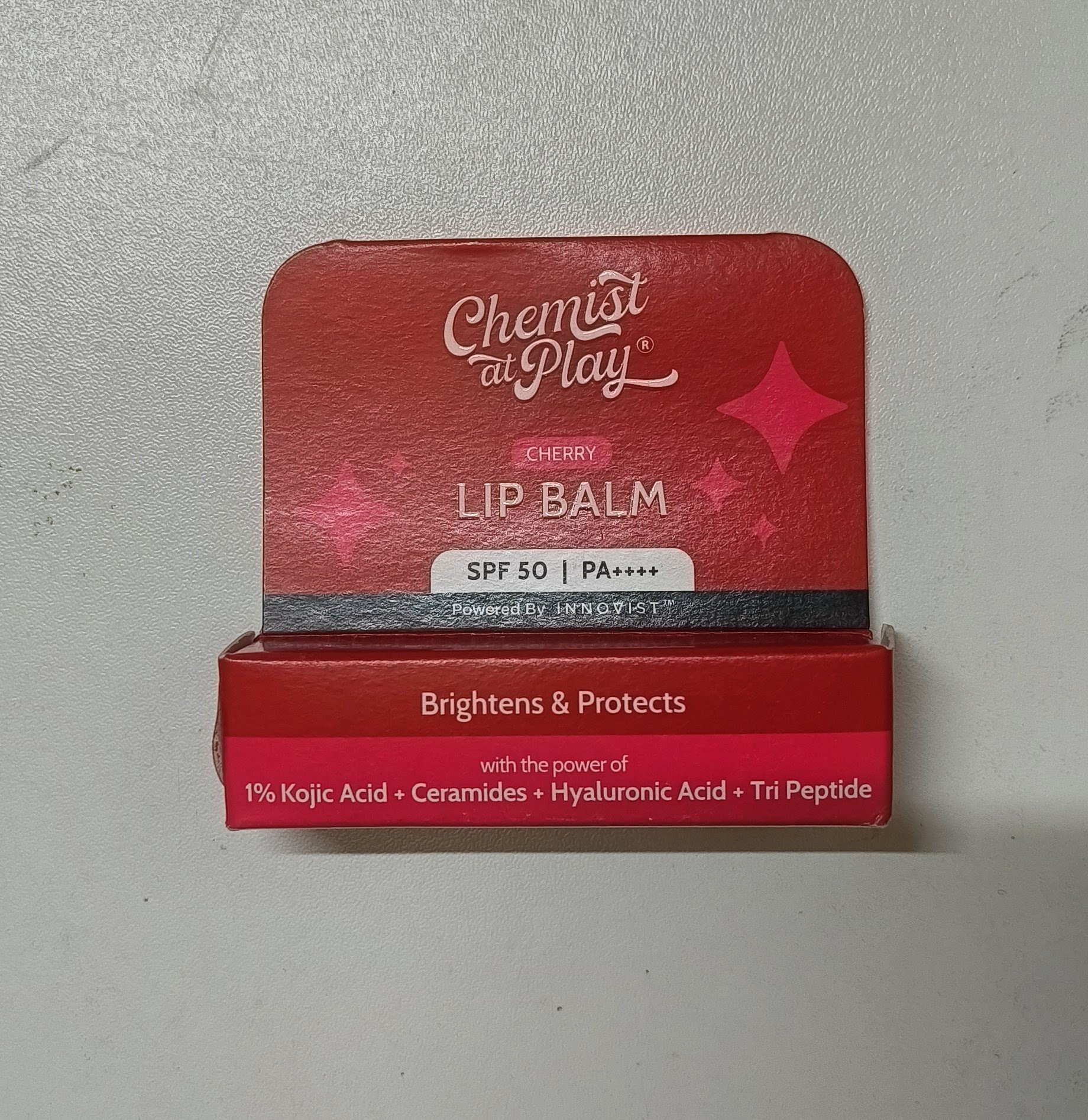 Chemist At Play Ceramides + 2% Kojic Acid Tinted Lip Balm (Cherry) | SPF 50, PA++++ 4.5g_img_0