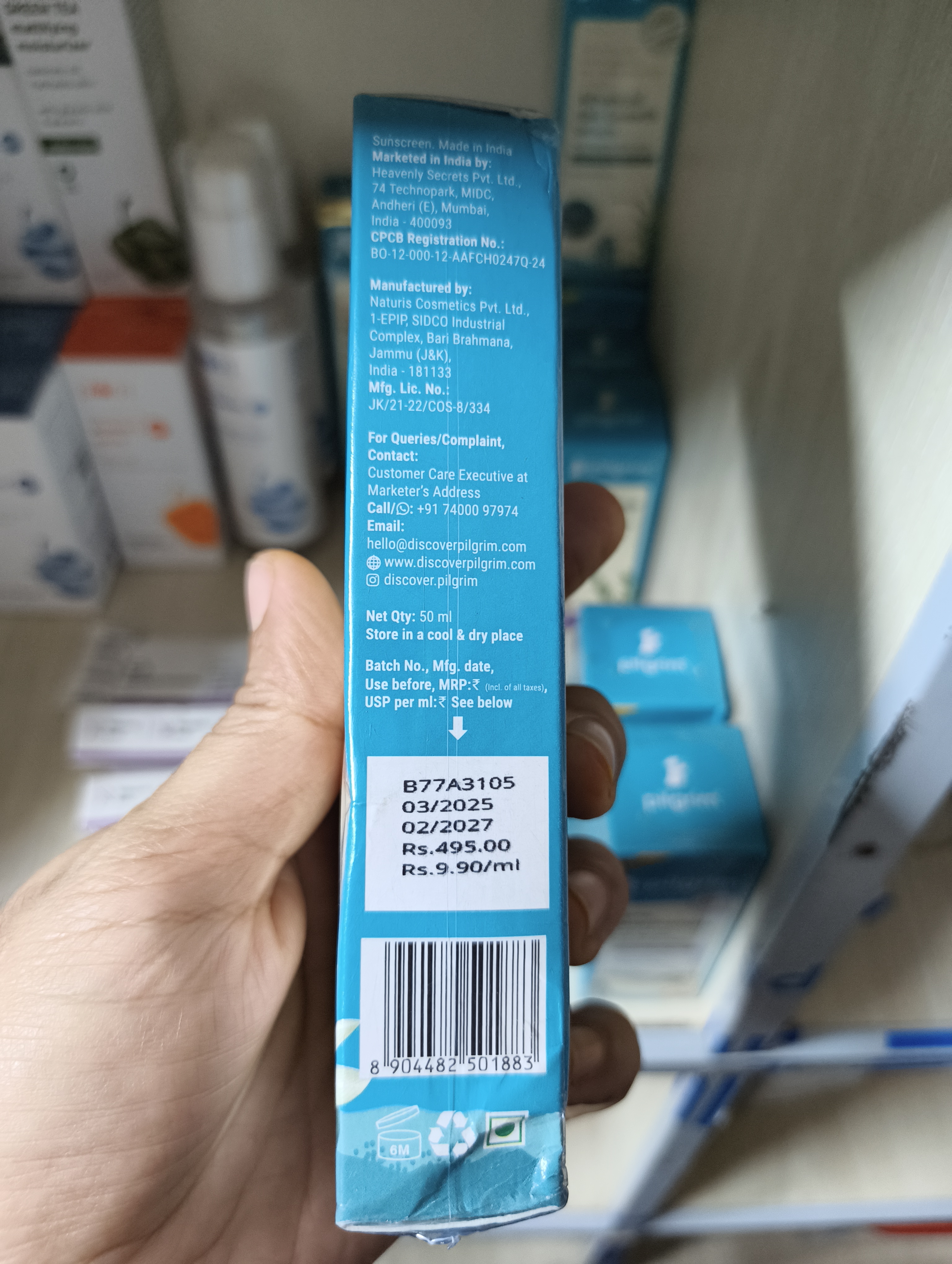 Pilgrim Korean White Lotus Tinted Sunscreen With 3% Niacinamide - 50ml_img_2