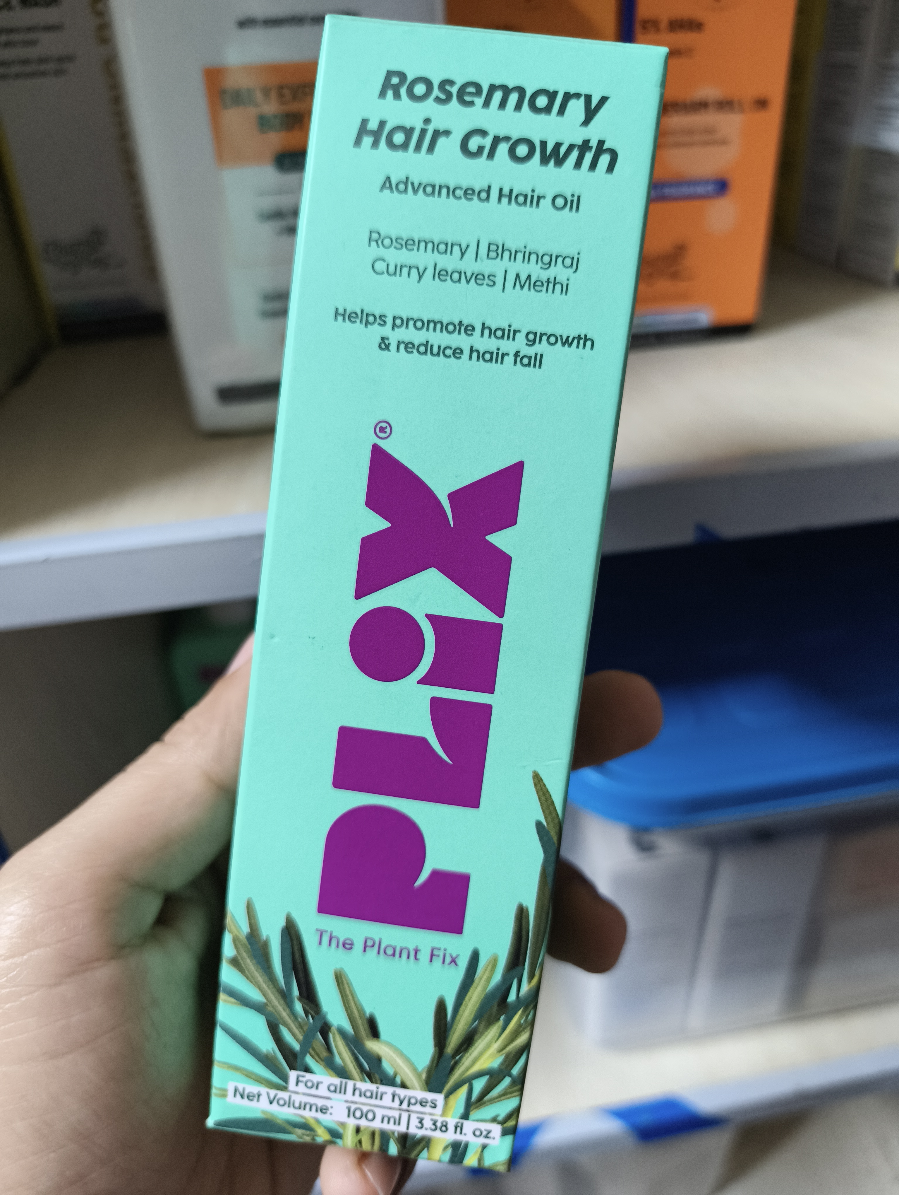 Plix Rosemary Hair Growth Advanced Hair Oil- 100ml_img_1