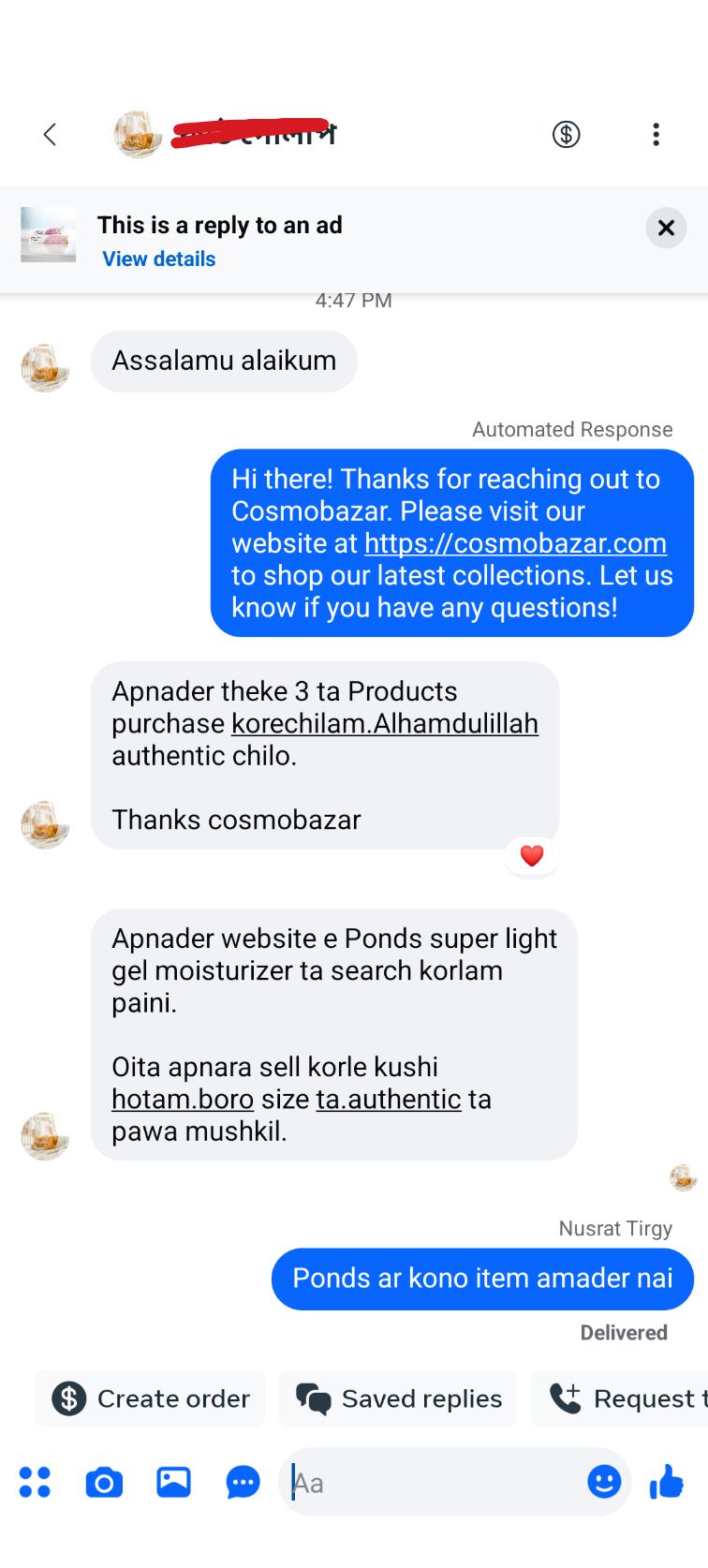 Customer review